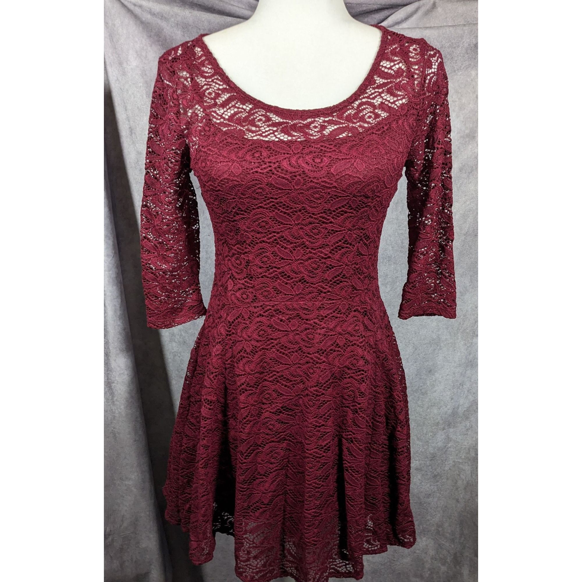 Other Fishbowl Lace Illusion Red A Line Dress Size XS Size XS / US 0-2 / IT 36-38 - 7 Thumbnail