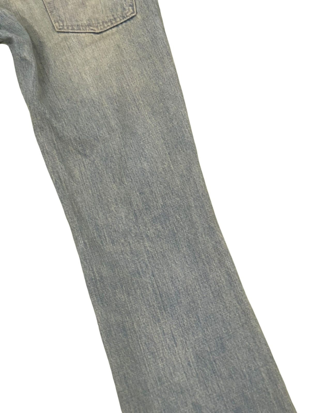 Japanese Brand Flare Jeans Klein Plus Faded Distress Boot Cut 1🟦4 Size US 30 / EU 46 - 17 Thumbnail