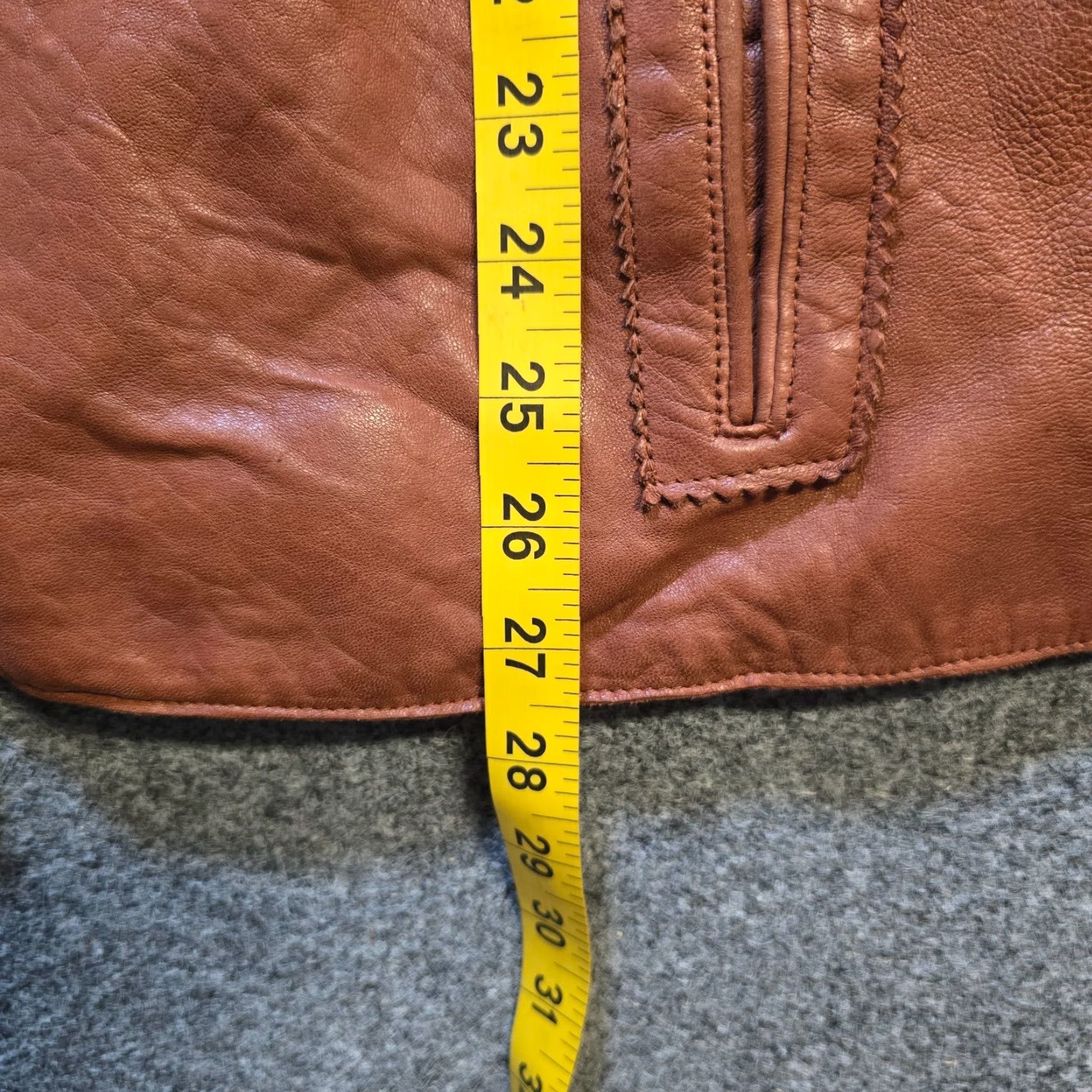 J. Jill VINTAGE J Jill Jacket Women XL Brown Leather Button Pockets Capsule Classic Size XL / US 12-14 / IT 48-50 - 7 Thumbnail