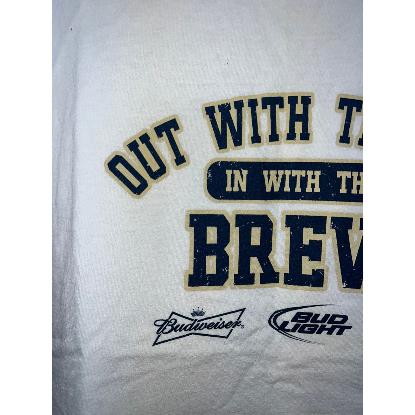 Anvil Vintage Budweiser Shirt In With The Brew Bud Light Tee XL Size US XL / EU 56 / 4 - 3 Thumbnail