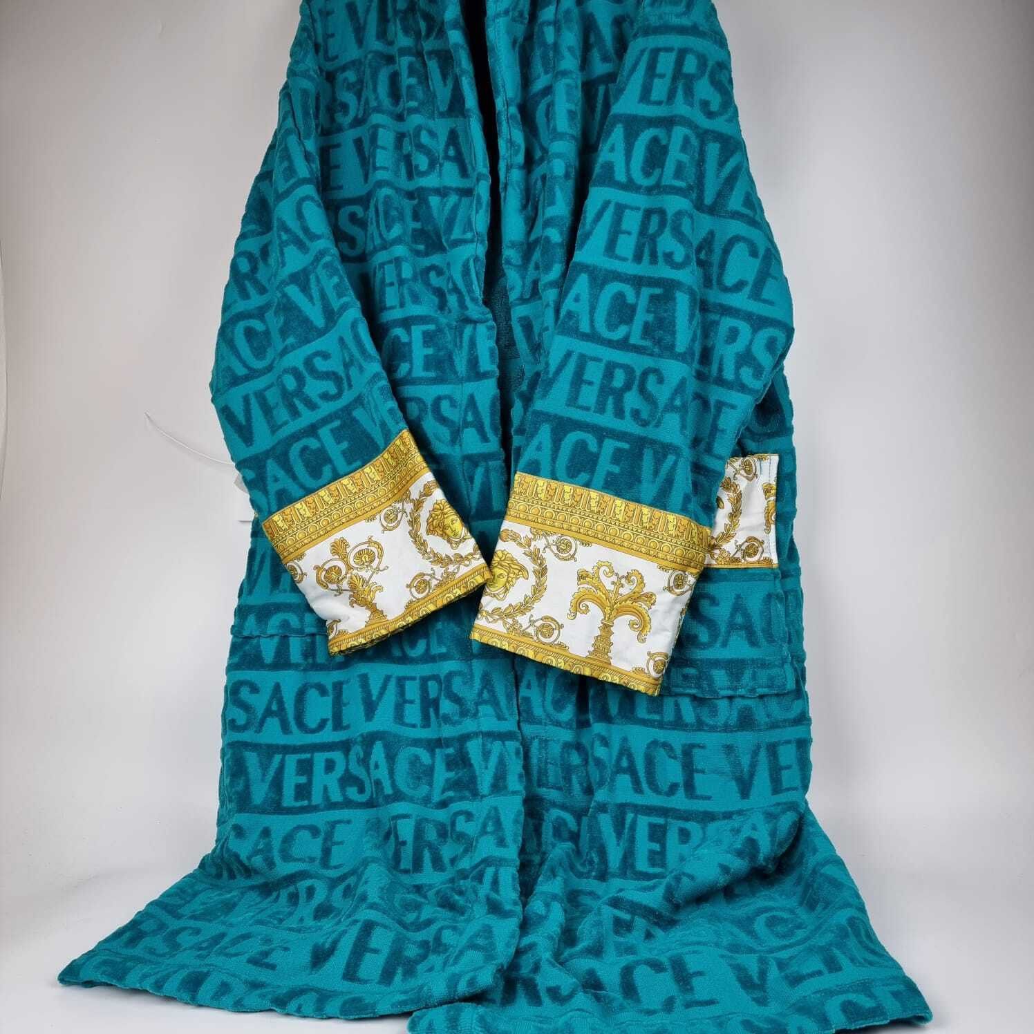 Versace Versace Baroque Print Blue Long Bathrobe New XXL Size US XXL / EU 58 / 5 - 7 Thumbnail