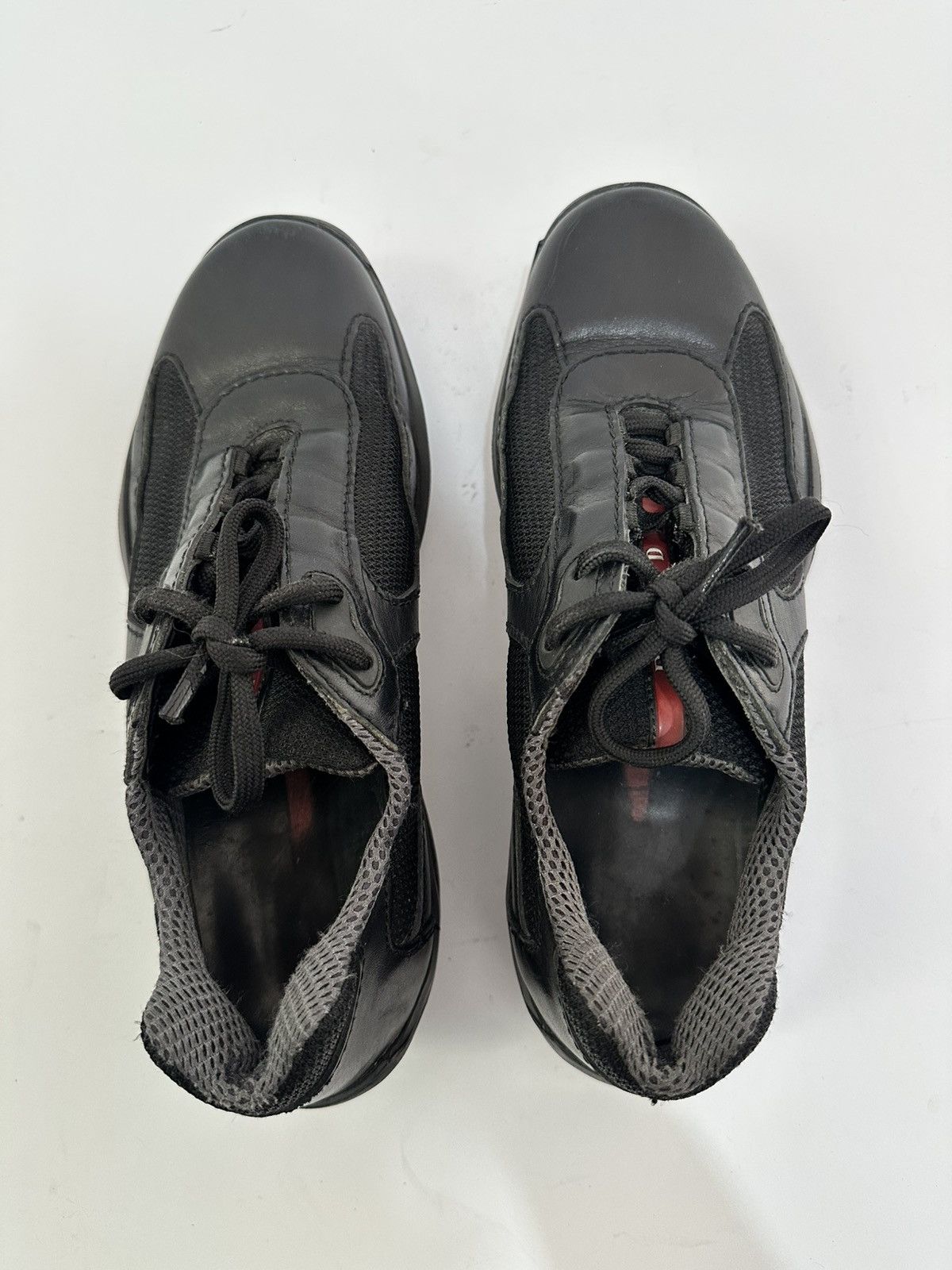 Prada PRADA Mesh And Leather american cup Sneakers Size 38.5 EU Size US 9 / IT 39 - 5 Thumbnail
