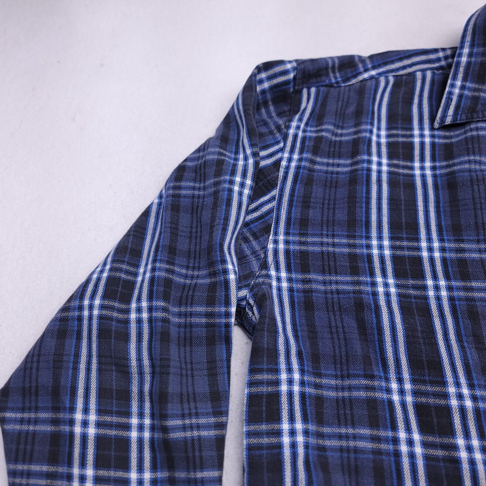 Old Navy Old Navy Tartan Flannel Shirt Mens Size Extra Large XL Blue Size US XL / EU 56 / 4 - 4 Thumbnail