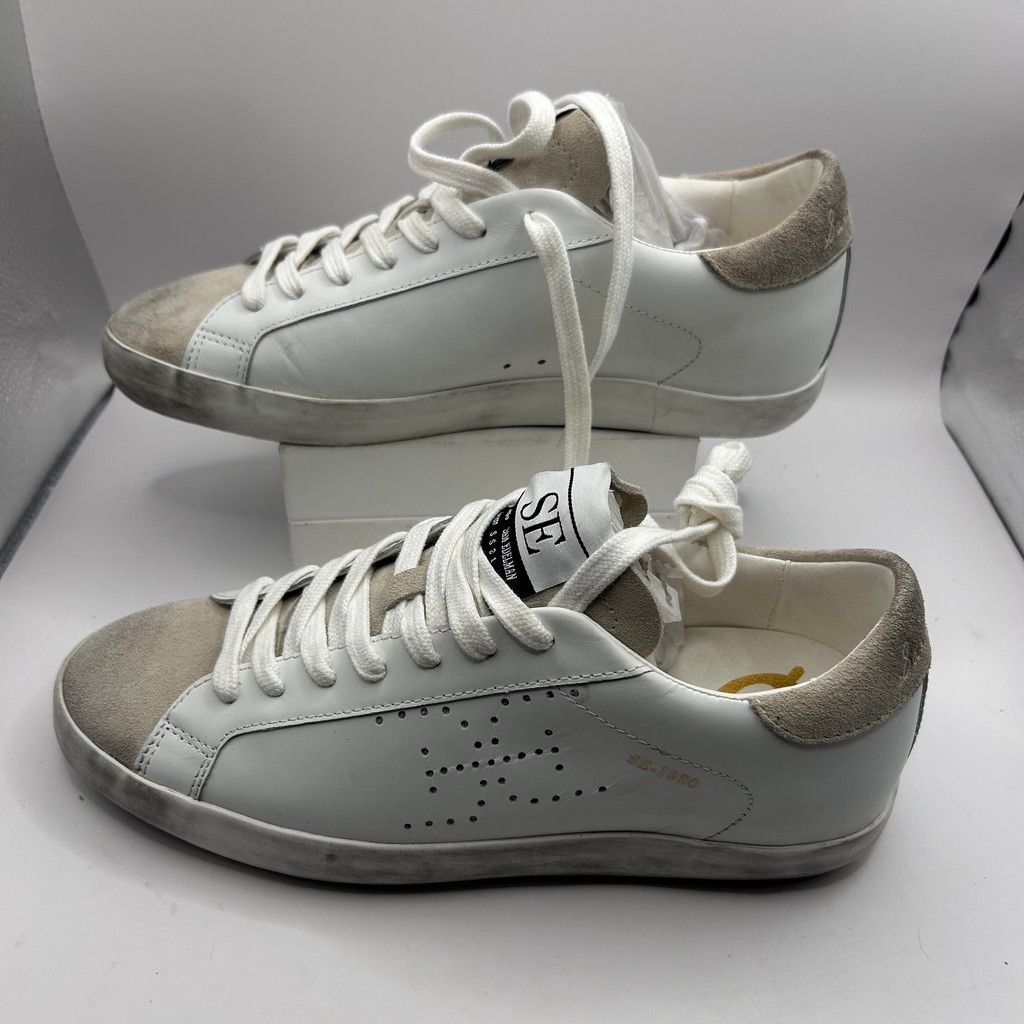 Sam Edelman Women's Sam Edelman Leather Sneakers,White, 6M Size US 6 / IT 36 - 2 Thumbnail