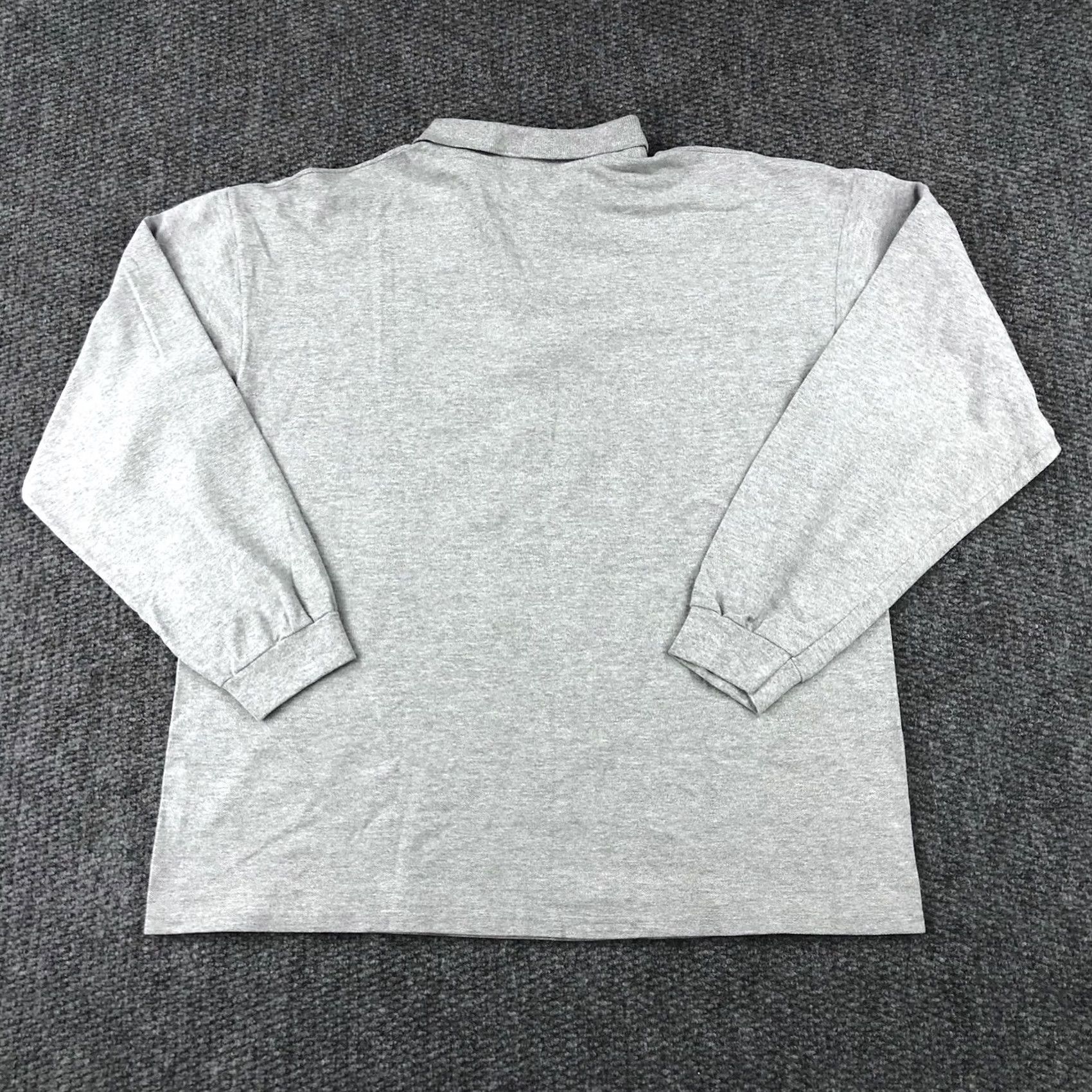 Vintage VINTAGE Cotton Deluxe Embroidered Golf Long Sleeve Collared Polo XL Gray Shirt Mens Size US XL / EU 56 / 4 - 3 Thumbnail