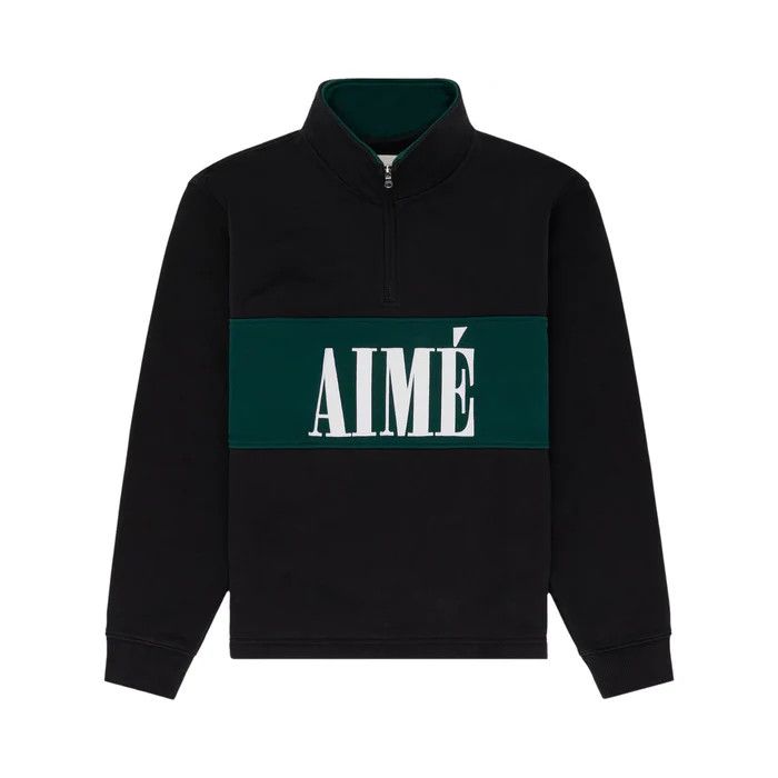 Aime Leon Dore o1mle0526 Aime Quarter Zip Pullover Sweater in Black Size US XS / EU 42 / 0 - 1 Thumbnail