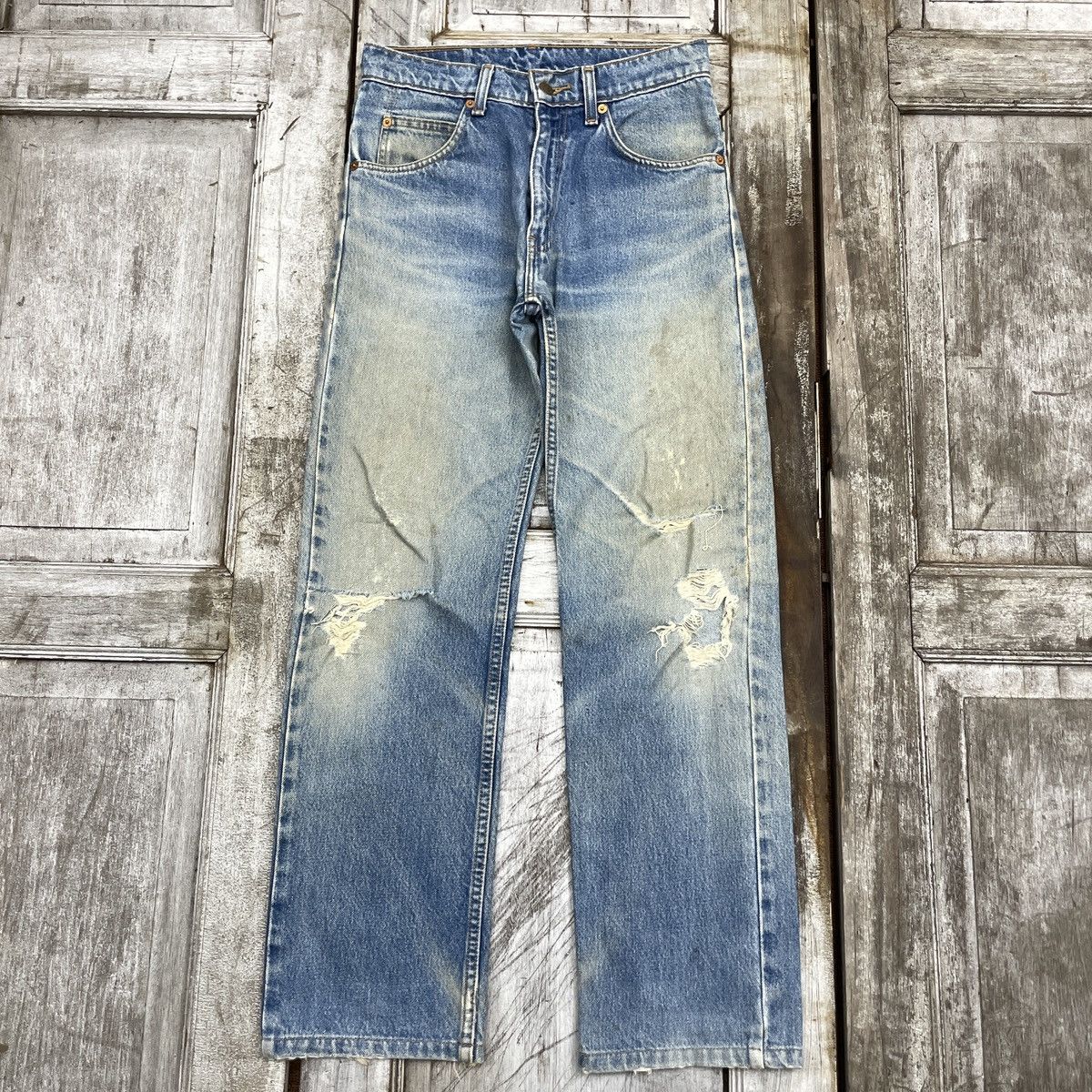 Levi's Vintage Levis 607 Oren tag Distressed Jeans wc 370 Size US 28 / EU 44 - 1 Thumbnail
