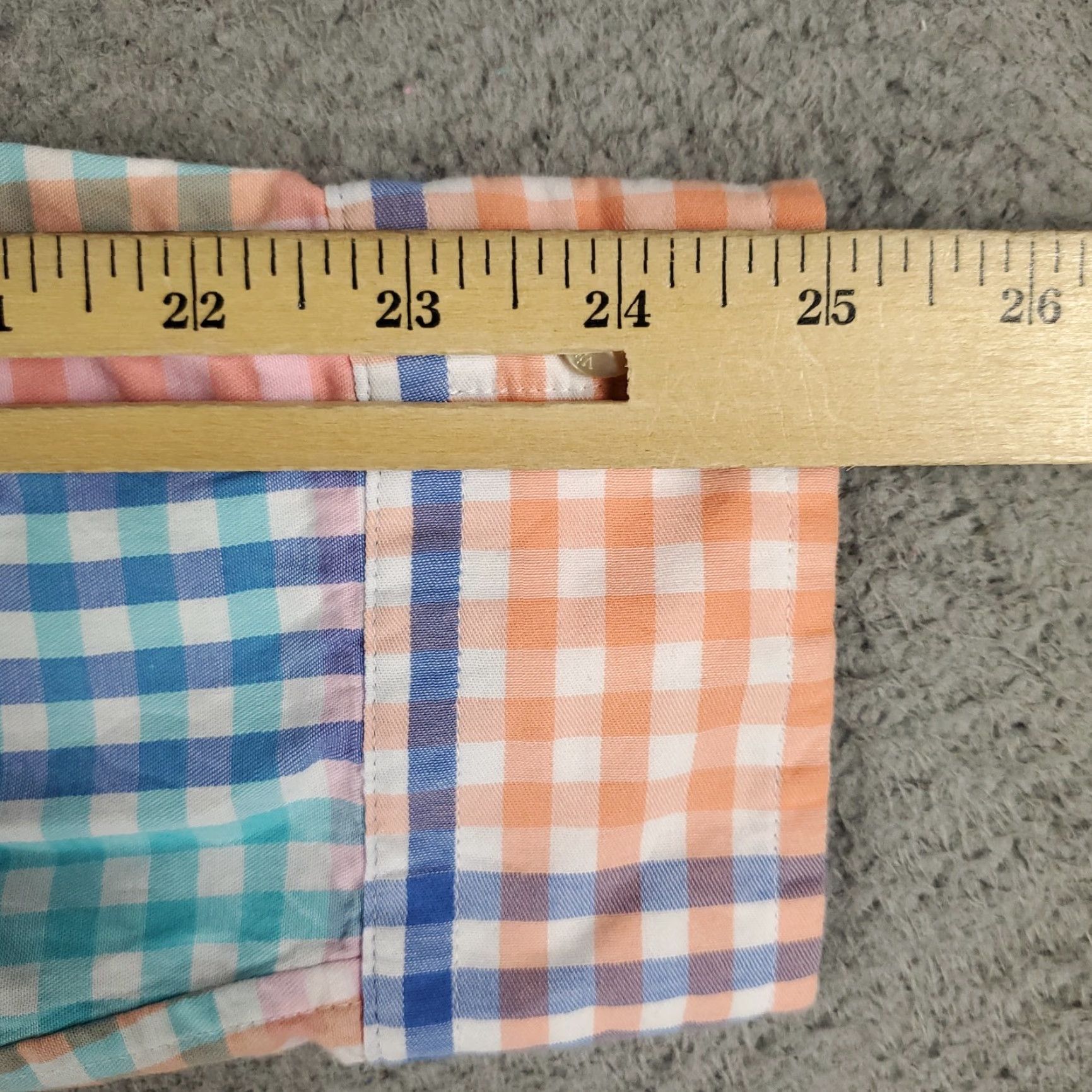 Vineyard Vines Vineyard Vines Shirt Mens Large Blue Orange Check Casual Button Up Long Sleeve Size US L / EU 52-54 / 3 - 6 Thumbnail