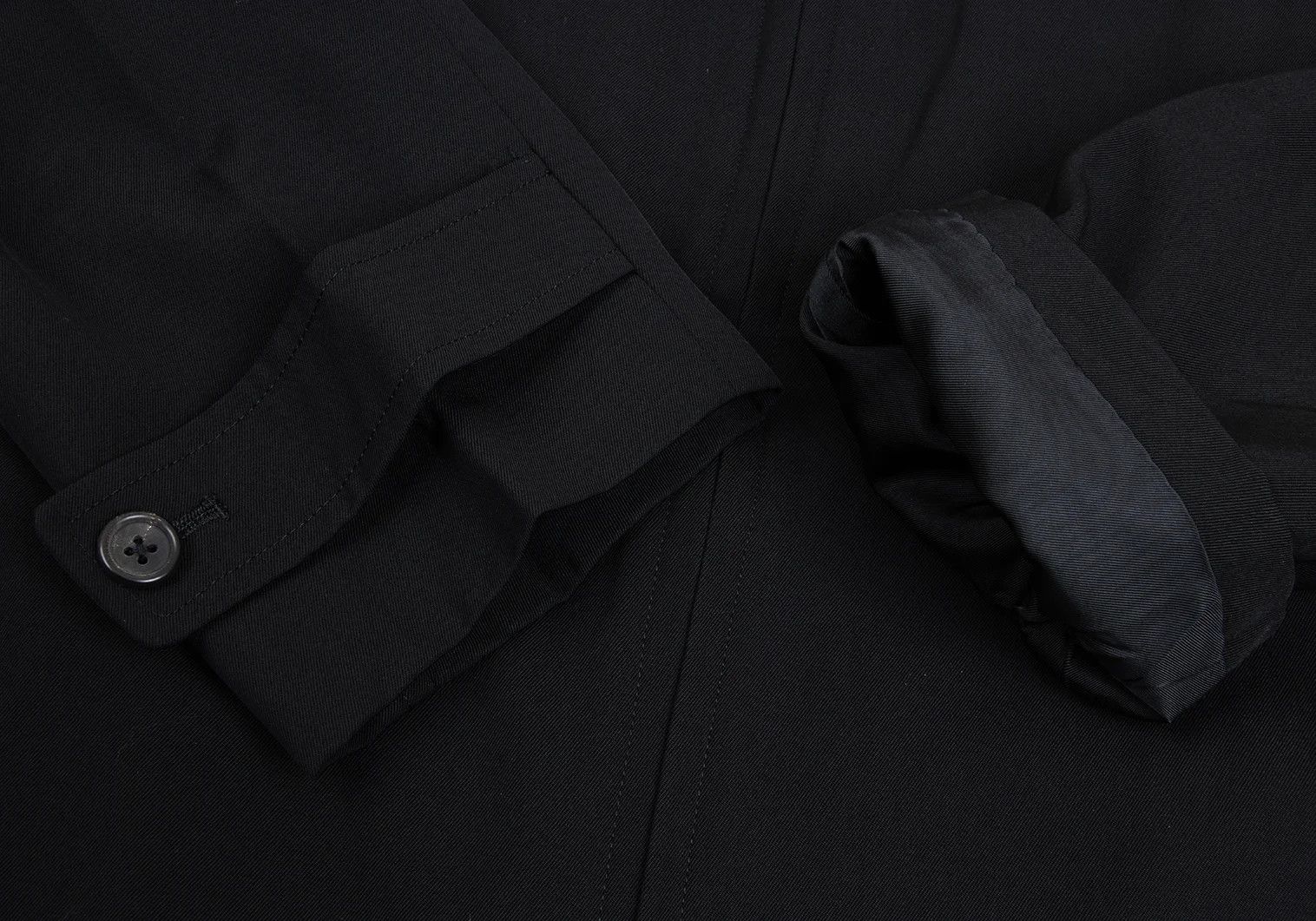 Yohji Yamamoto Yohji Yamamoto Wool Gabardine Jacket Black M Size US M / EU 48-50 / 2 - 5 Thumbnail