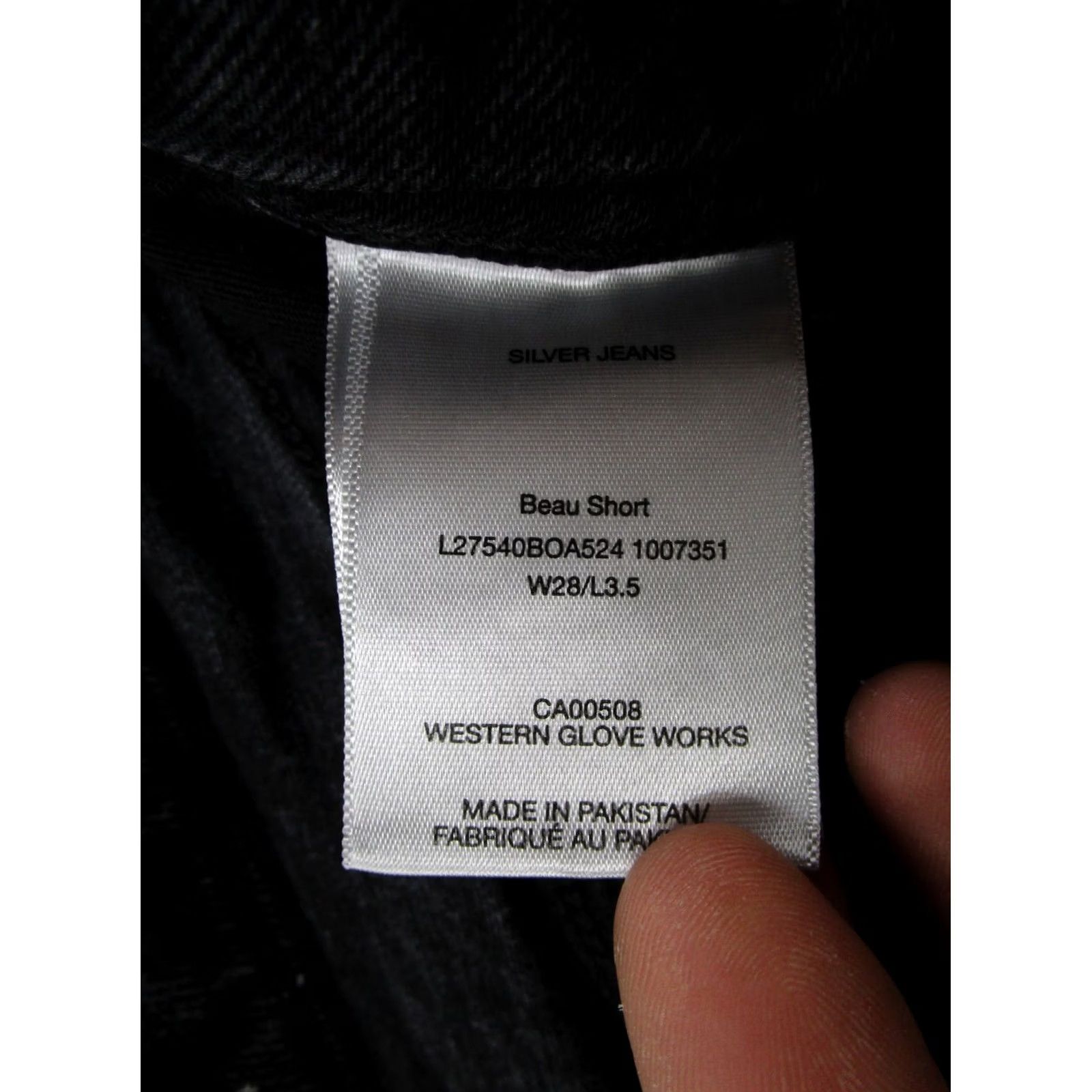 Silver Jeans Co. Silver Jeans Co Button Fly Black Denim Jean Beau Shorts Size 28x3.5 Y2K Womens 5-Pocket Style Cut-Off Summer, Spring Size 28" / US 6 / IT 42 - 3 Thumbnail