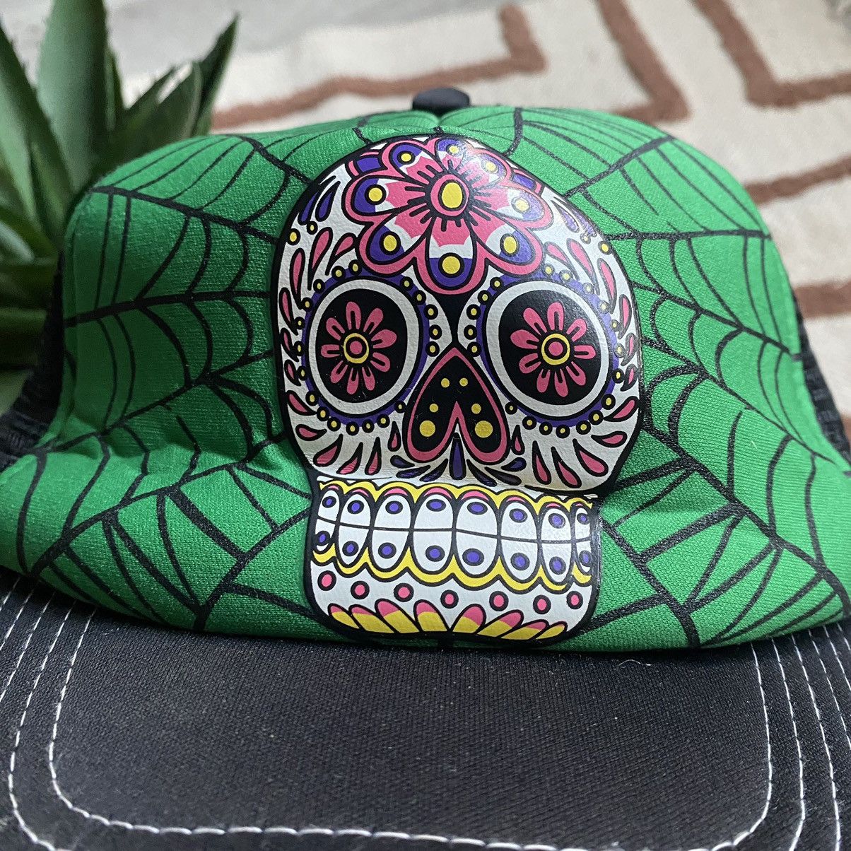 Vintage RARE HOLLYWOOD MIRROR FASHION MEXICO SKULL CAP Size ONE SIZE - 3 Thumbnail