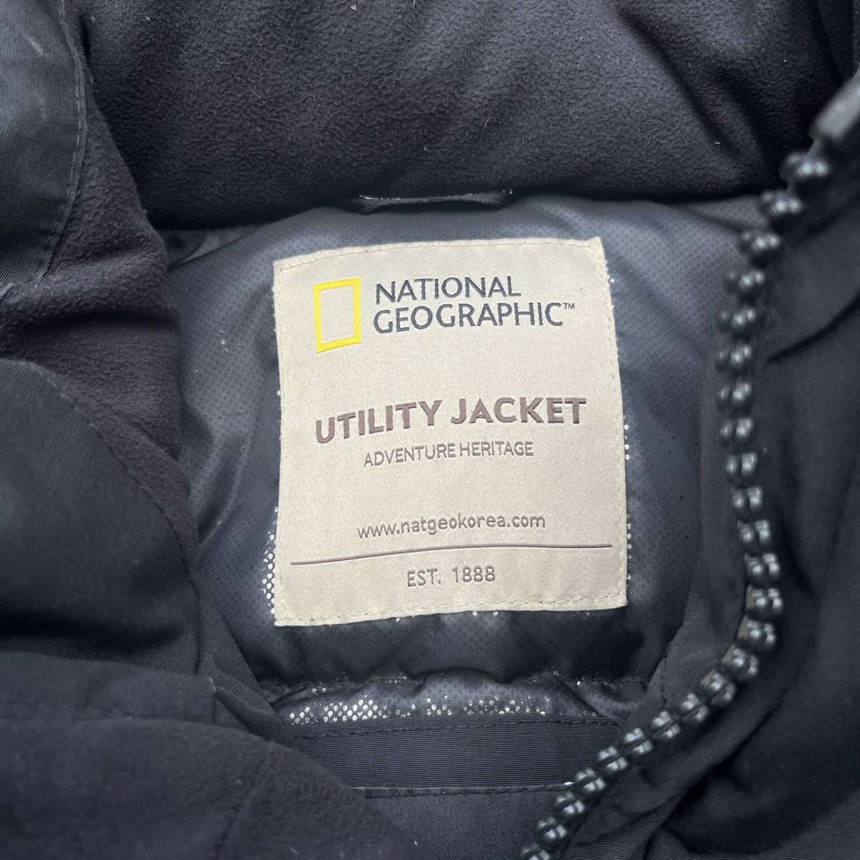 Japanese Brand National geographic uttility fur down jacket with patch Size US S / EU 44-46 / 1 - 7 Thumbnail
