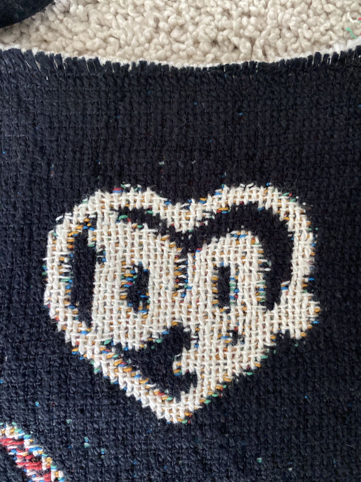 Drain Gang Bladee RedLight Tapestry Sweater *Custom Made* Size US M / EU 48-50 / 2 - 4 Thumbnail
