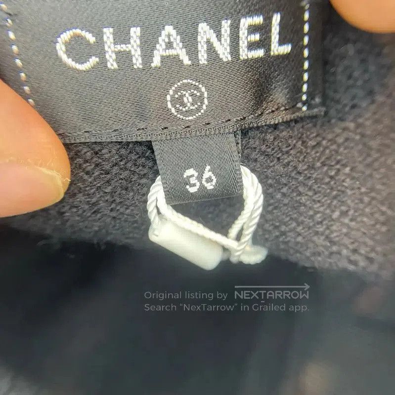 Chanel Chanel Black Knit Dress with Gold Buttons . Size S / US 4 / IT 40 - 3 Thumbnail