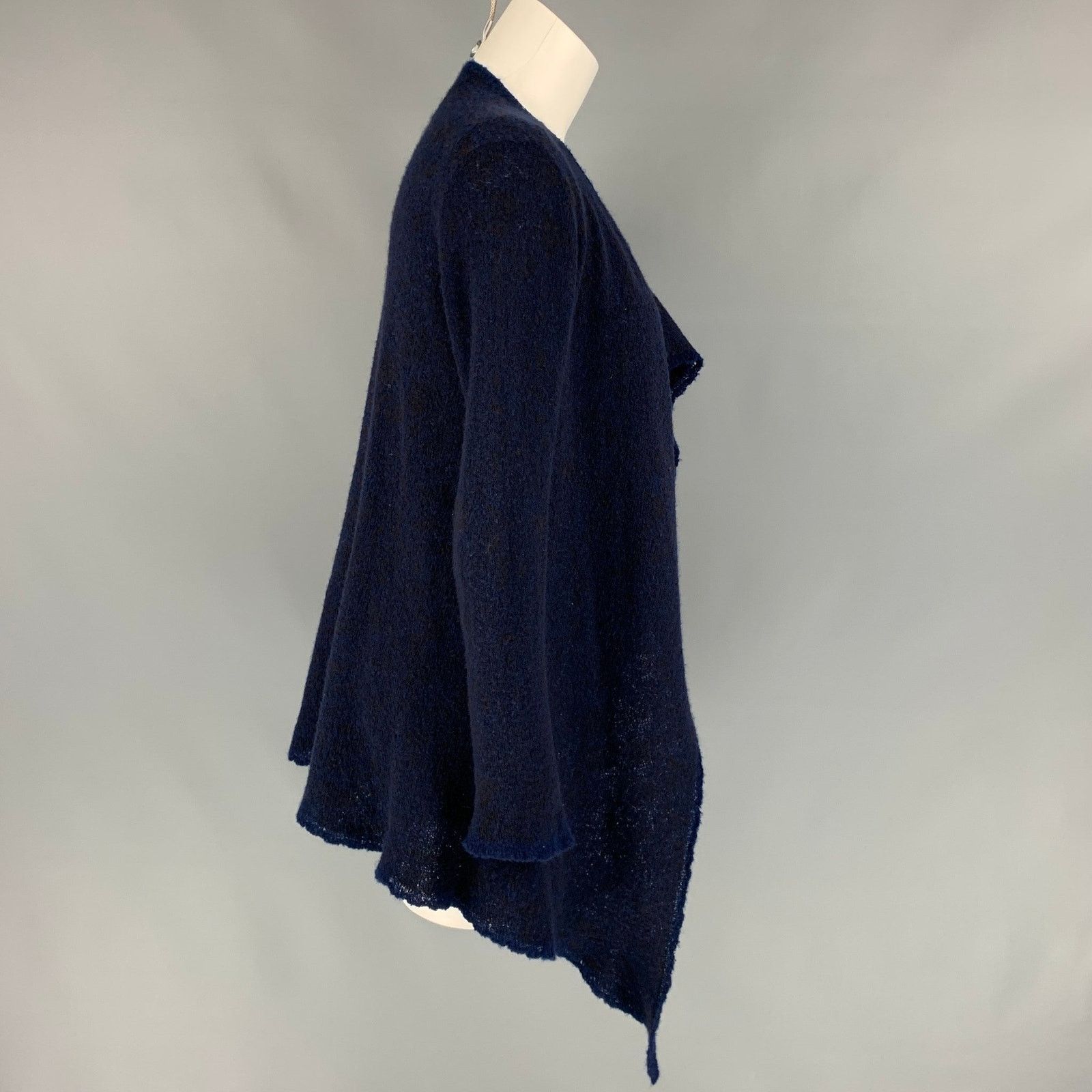 Other LAINEY S Navy & Purple Cashmere Blend Open Front Cardigan Size S / US 4 / IT 40 - 2 Thumbnail