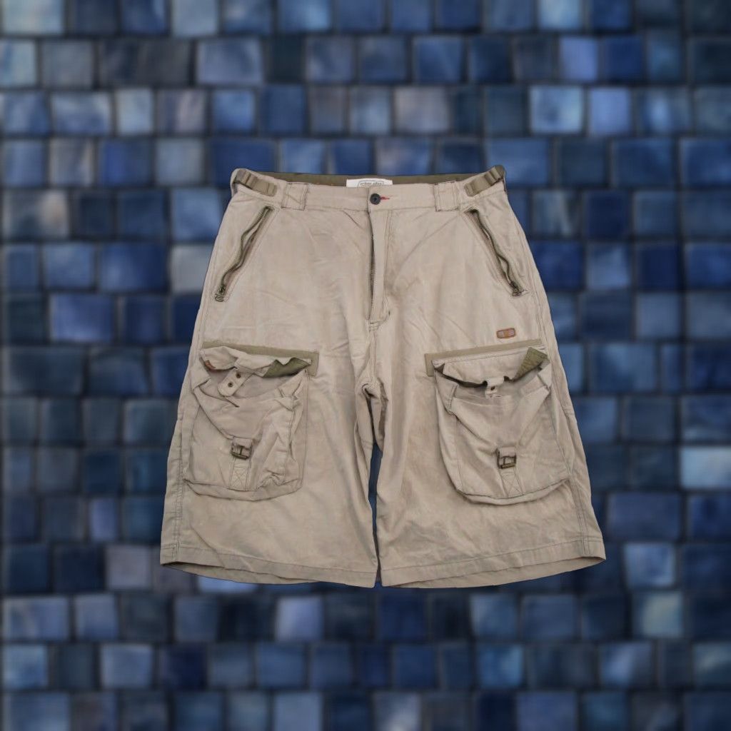 Vintage VINTAGE Urban Pipeline Cargo Shorts Men 36 Beige Pocket Zipper Read Jeans/Shorts? (Wait) Size US 36 / EU 52 - 1 Thumbnail