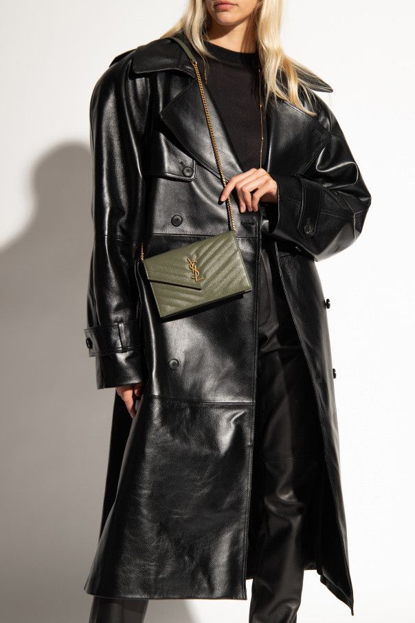 Saint Laurent Paris o1s1wg110924 Size: OS / Cassandre Chain Wallet Light Green Size ONE SIZE - 2 Thumbnail