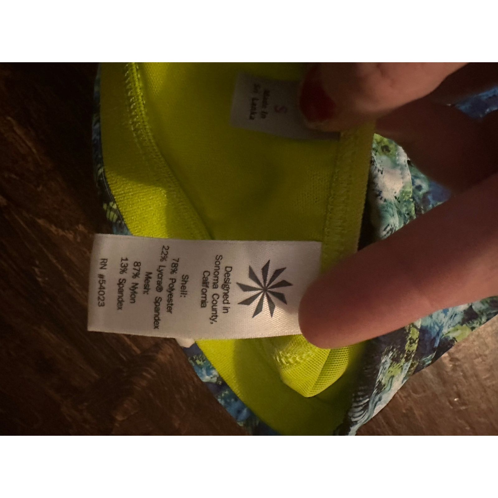 Athleta Athleta tie dye print sports bra size small Size ONE SIZE - 4 Thumbnail