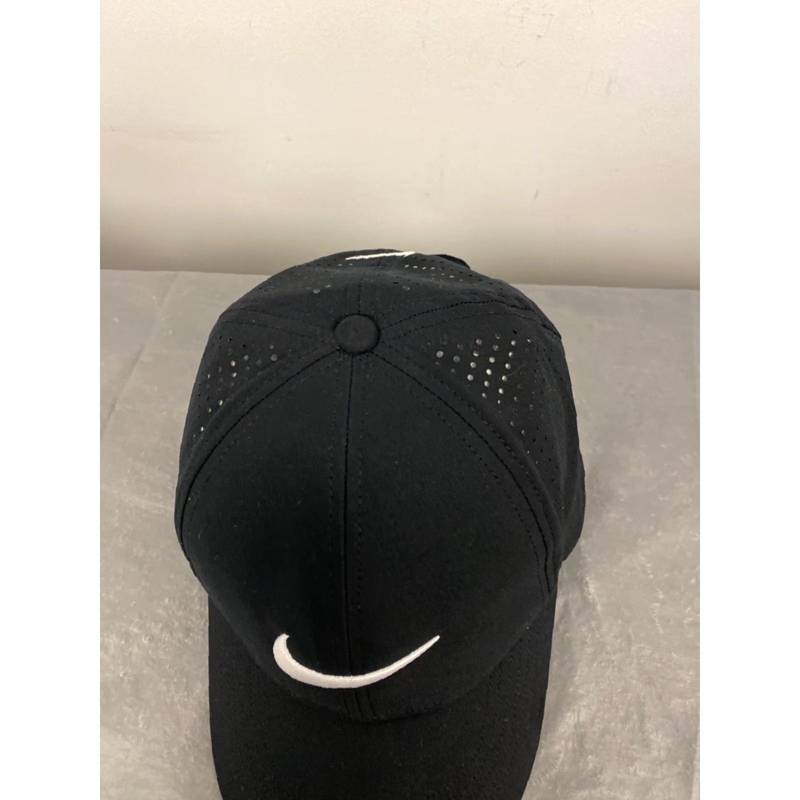 Nike Men's Nike Legacy91 Black Baseball Hat Dad Cap White Swoosh 908 Size ONE SIZE - 2 Thumbnail