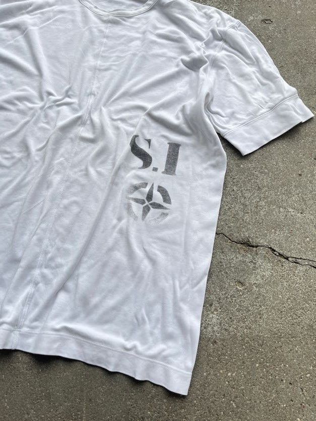 Stone Island Stone Island white graphic summer tee lightweight Size US L / EU 52-54 / 3 - 3 Thumbnail
