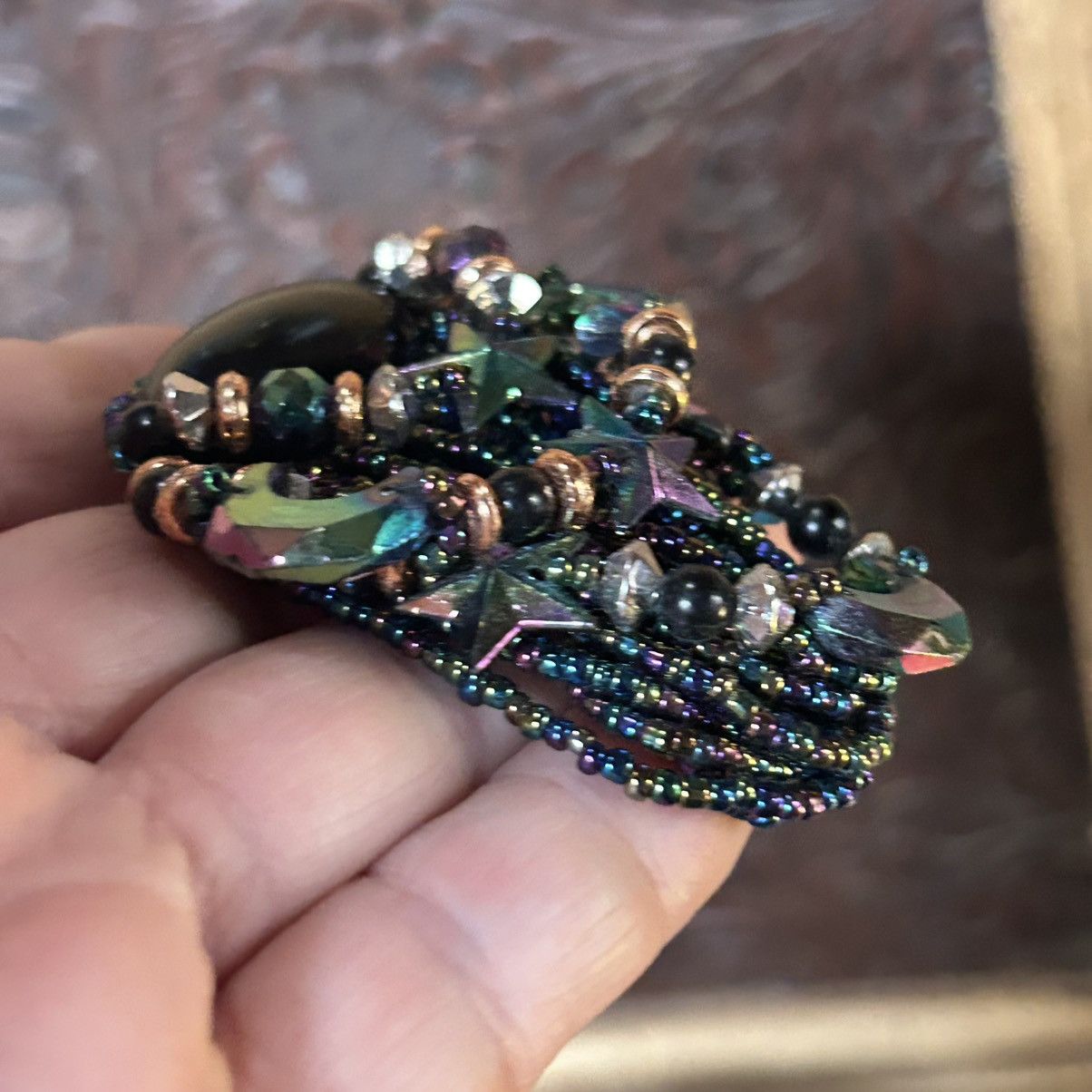 Vintage Vintage 80s cosmic large beaded pierced earrings Size ONE SIZE - 3 Thumbnail