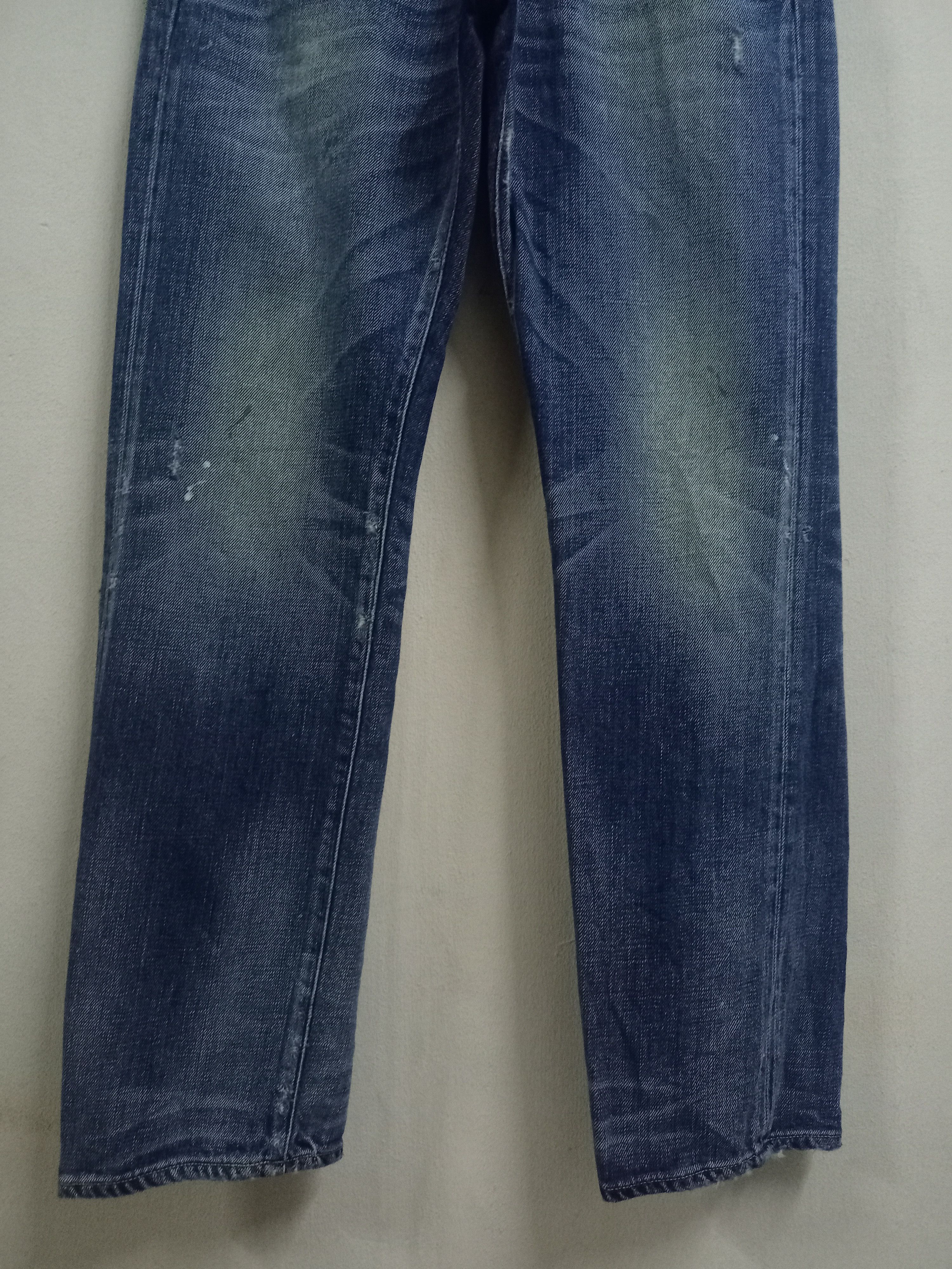 Japanese Brand Vintage Japanese Brand Buckle Back Painted Splattered Jeans Size US 28 / EU 44 - 5 Thumbnail