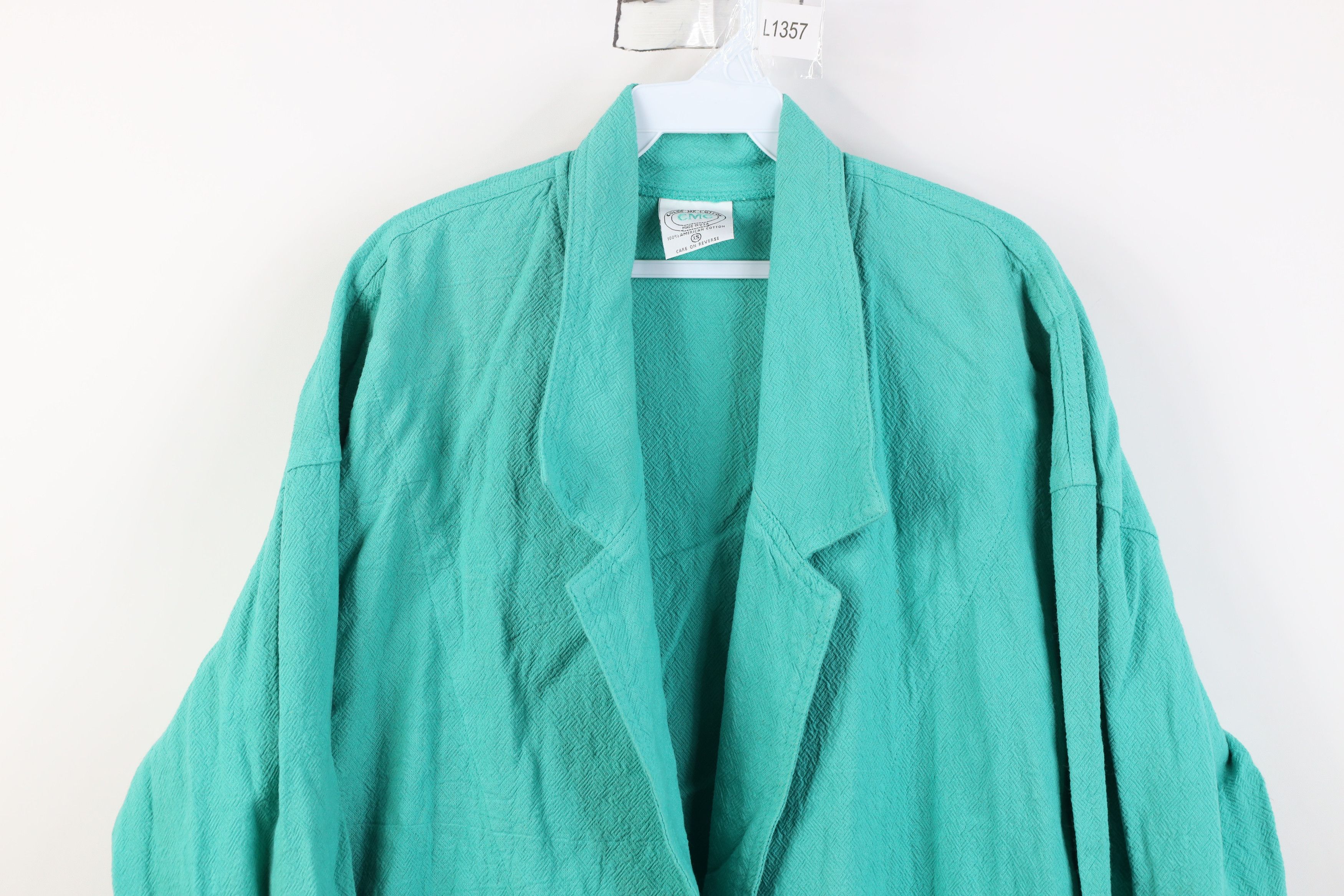 Vintage Vintage 90s Streetwear Fit Gauzy Cotton Blazer Jacket USA Size XS / US 0-2 / IT 36-38 - 2 Thumbnail