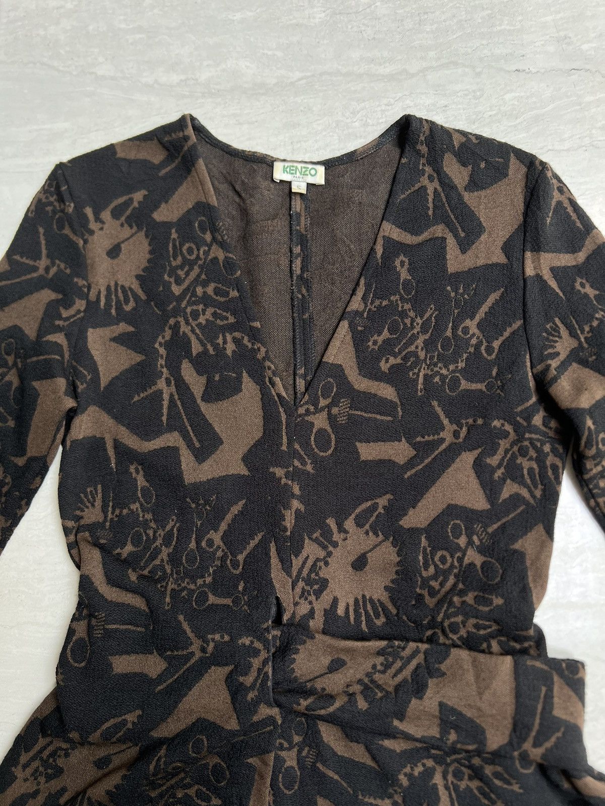 Kenzo KENZO Paris Motive Midi Dress Size XS / US 0-2 / IT 36-38 - 8 Thumbnail