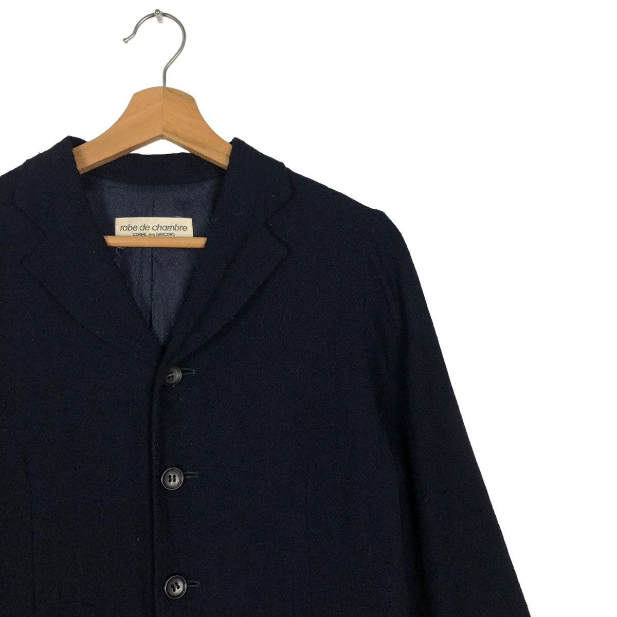 Comme des Garcons 🔥Vintage AD1996 Black Comme Des Garcons Robe De Chambre Size M / US 6-8 / IT 42-44 - 7 Thumbnail