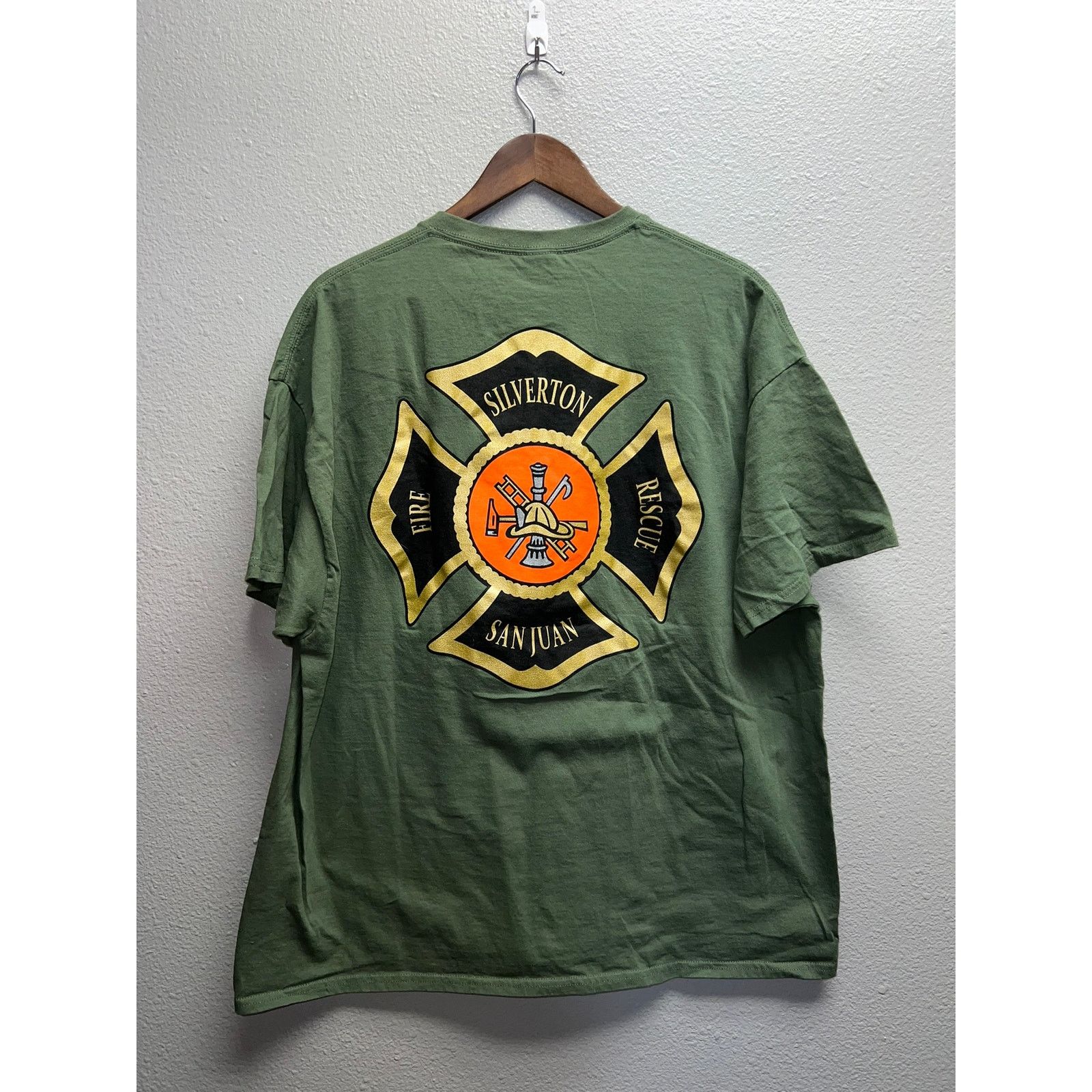 Gildan Fire Fighter Colorado Shirt San Juan Silveton Rescue Tee 2XL Size US XXL / EU 58 / 5 - 5 Thumbnail