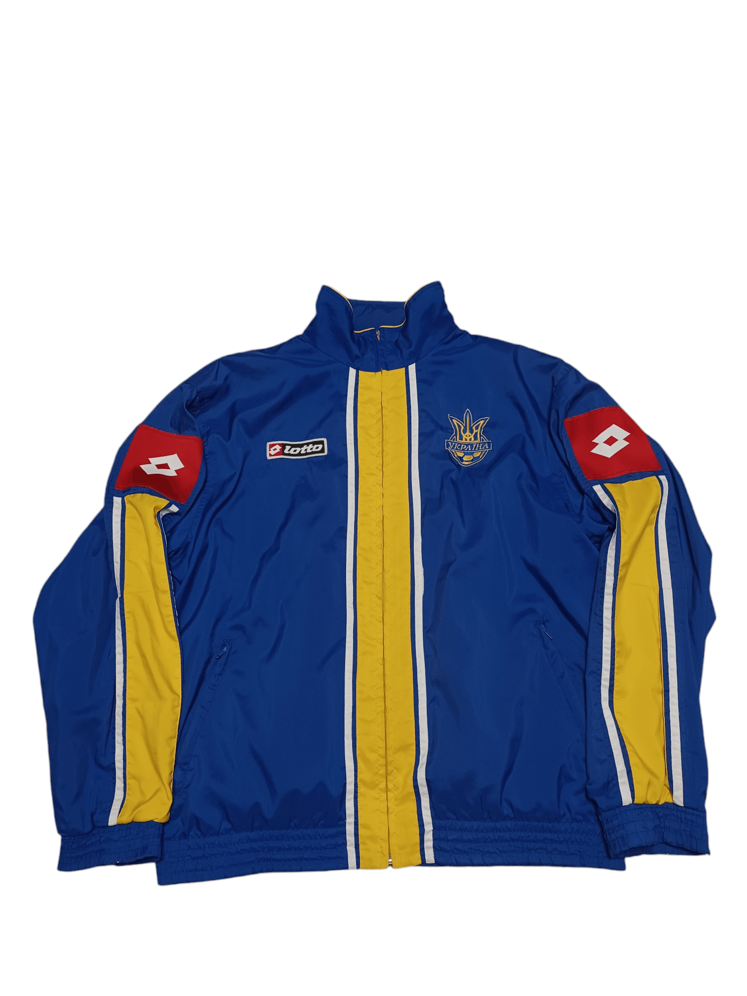 Lotto Sport UKRAINE LOTTO VINTAGE 2004 NYLON SOCCER TRACK JACKET Size US L / EU 52-54 / 3 - 1 Thumbnail
