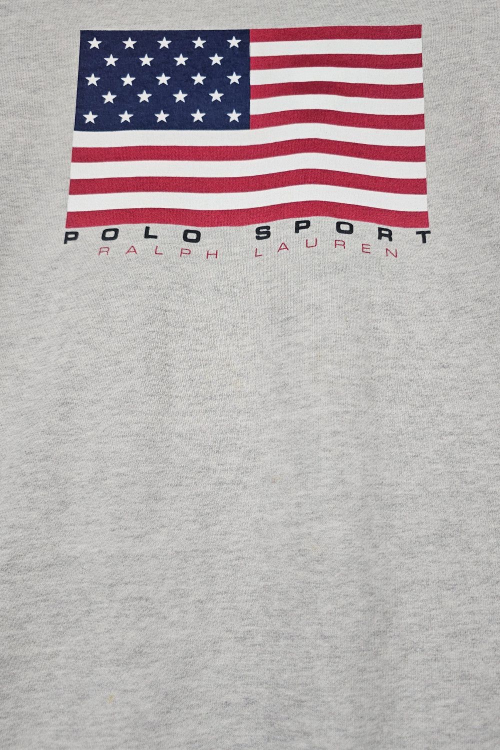 90s Vintage Polo Sport Ralph Lauren USA Flag Sweatshirt - XL image 8