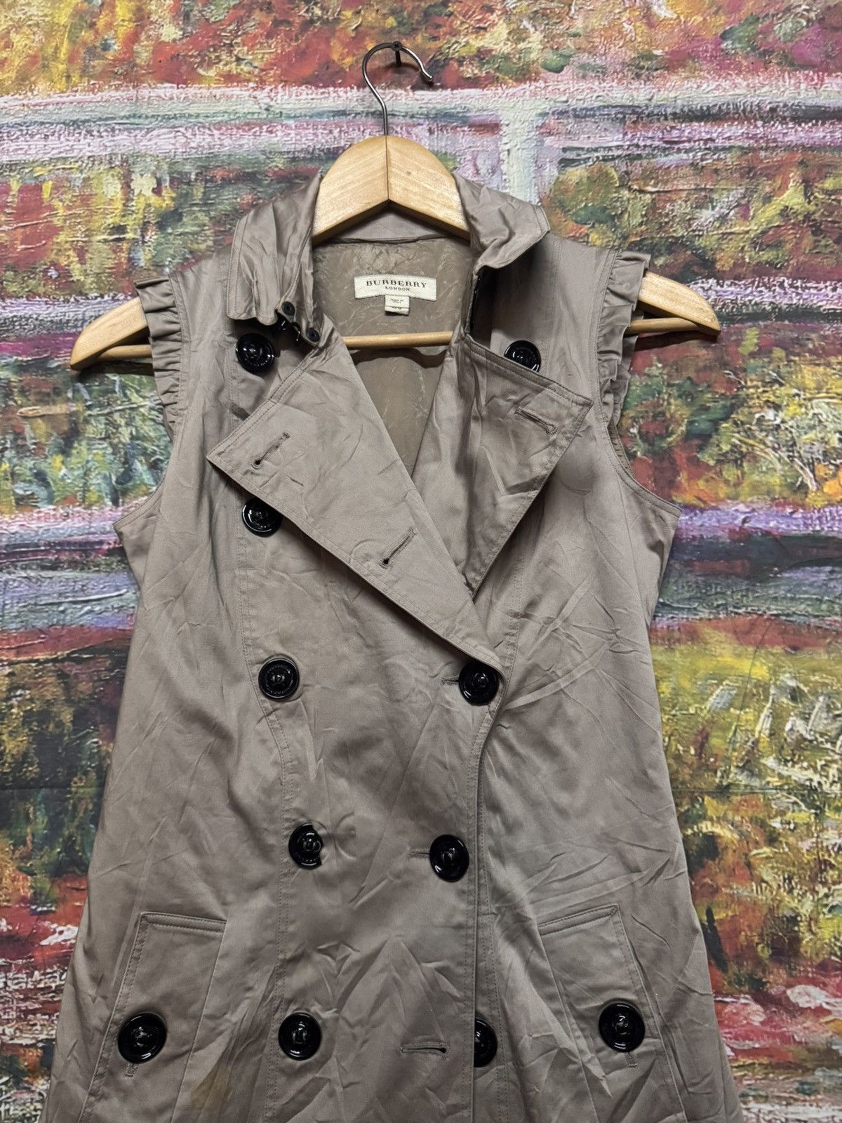 Burberry Burberry Sleeveless Trench Dress Size S / US 4 / IT 40 - 6 Thumbnail