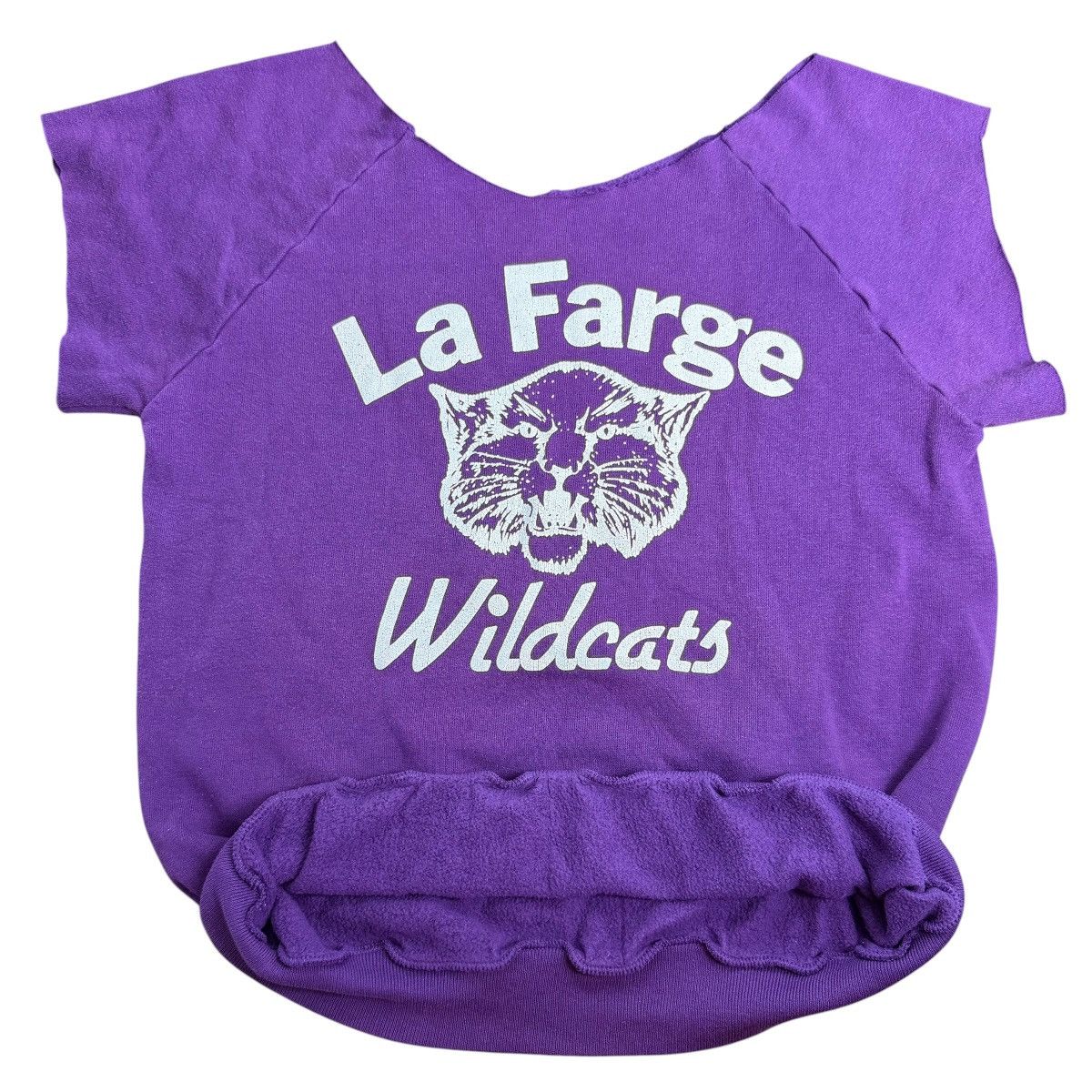 Vintage Vintage 60s 70s La Farge Wildcats Raglan Sweatshirt Purple Size US M / EU 48-50 / 2 - 3 Thumbnail