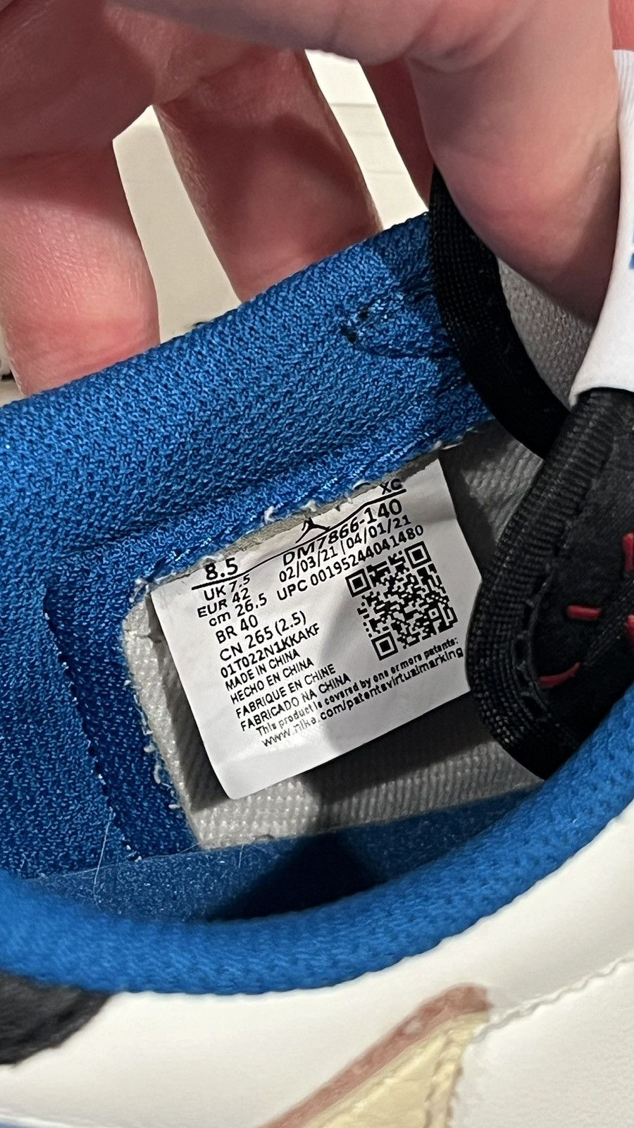 Nike × Travis Scott Fragment Design X Travis Scottx Air Jordan 1 Retro Low Size US 8.5 / EU 41-42 - 9 Thumbnail