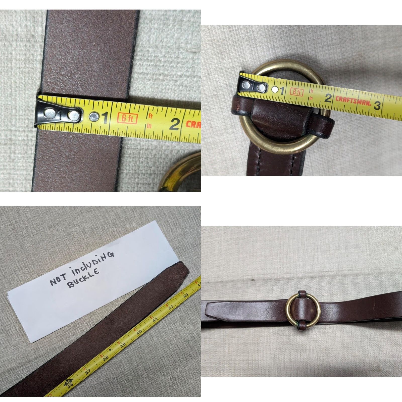 Vintage VINTAGE Wiley Belts Belt Men 36 Brown Leather Western Dress Work Buckle 1-1/4" 36 waist USA Made Horse-bit Cowhide Leather Size 36 - 8 Thumbnail