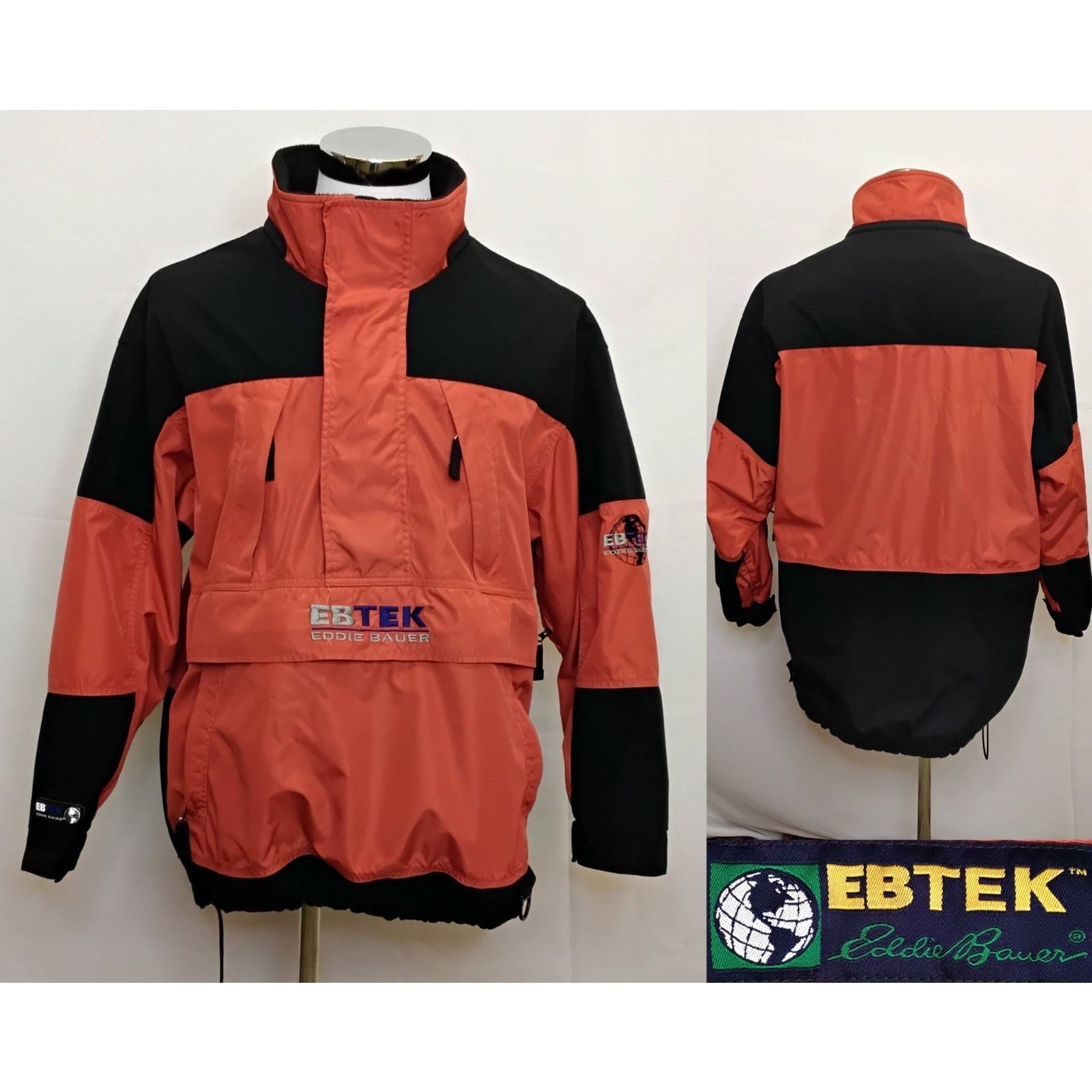 Eddie Bauer Eddie Bauer EBTEK Anorak Jacket Men's M Red/Black Vintage Size US M / EU 48-50 / 2 - 1 Thumbnail