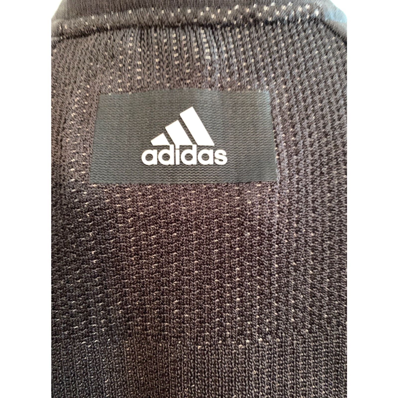 VINTAGE: Large Adidas Women\'s Black Bomber Jacket Knit Full Zip New NWT Track Jacket CF03
