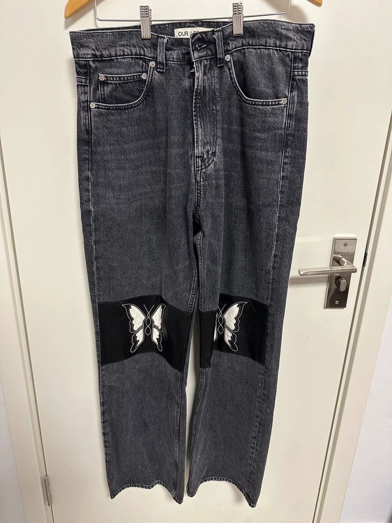 Our Legacy our legacy size 31 22ss Third Cut Butterfly Stitched Jeans Size US 31 - 1 Thumbnail