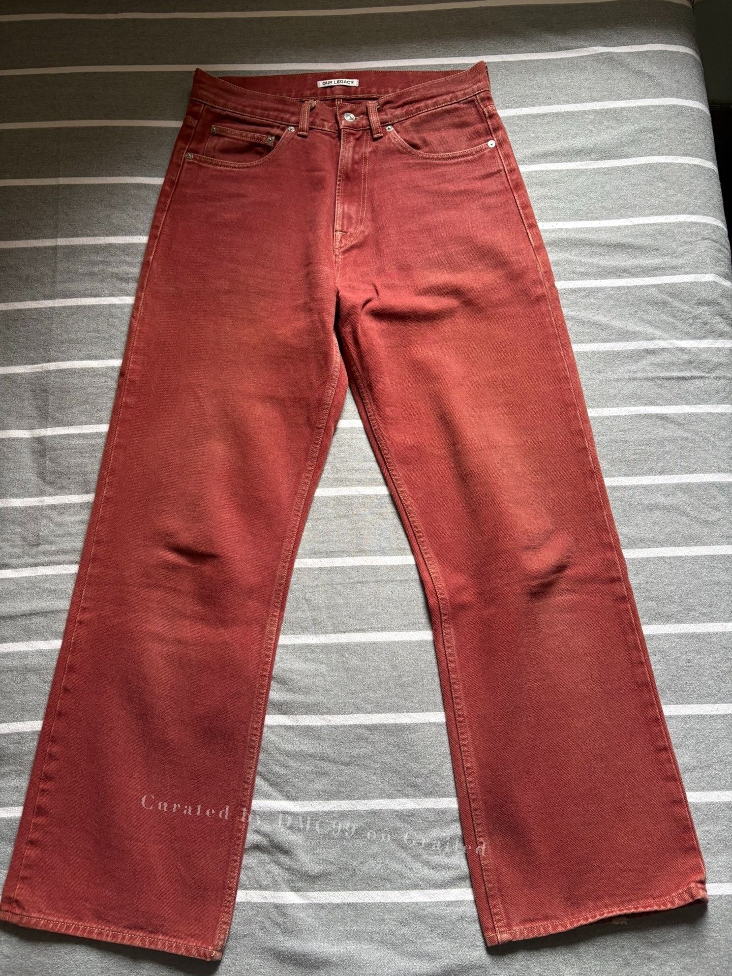Our Legacy OUR LEGACY THIRD CUT DIGITAL CHALK FLOWER PRINT JEANS