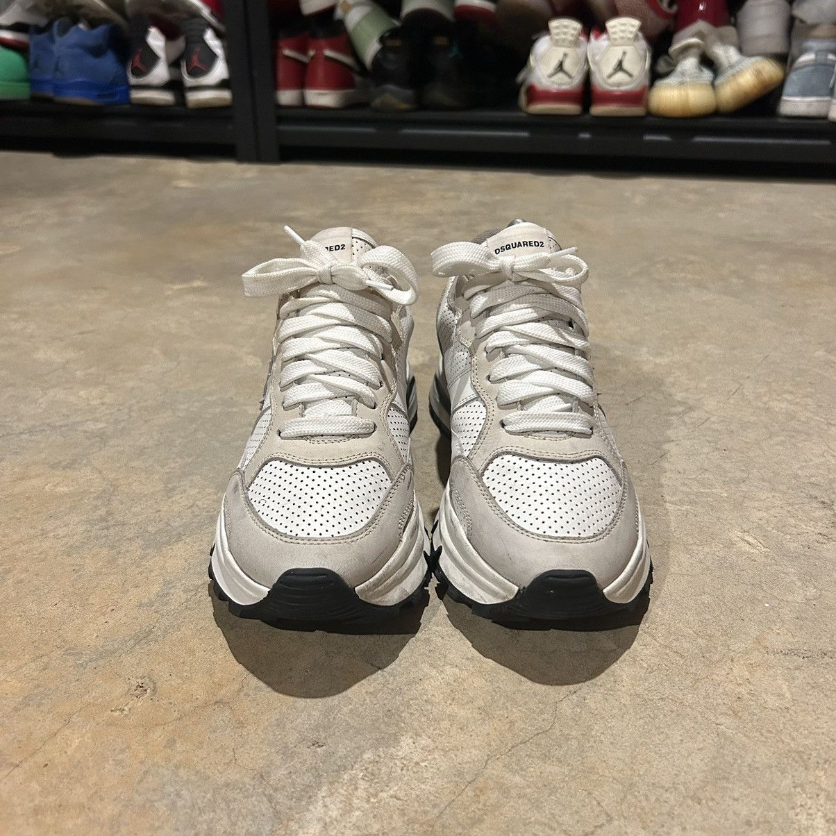 Designer × Dsquared2 Dsquared2 Stretched Leaf Running Trainers EU 40 Size US 7 / EU 40 - 4 Thumbnail