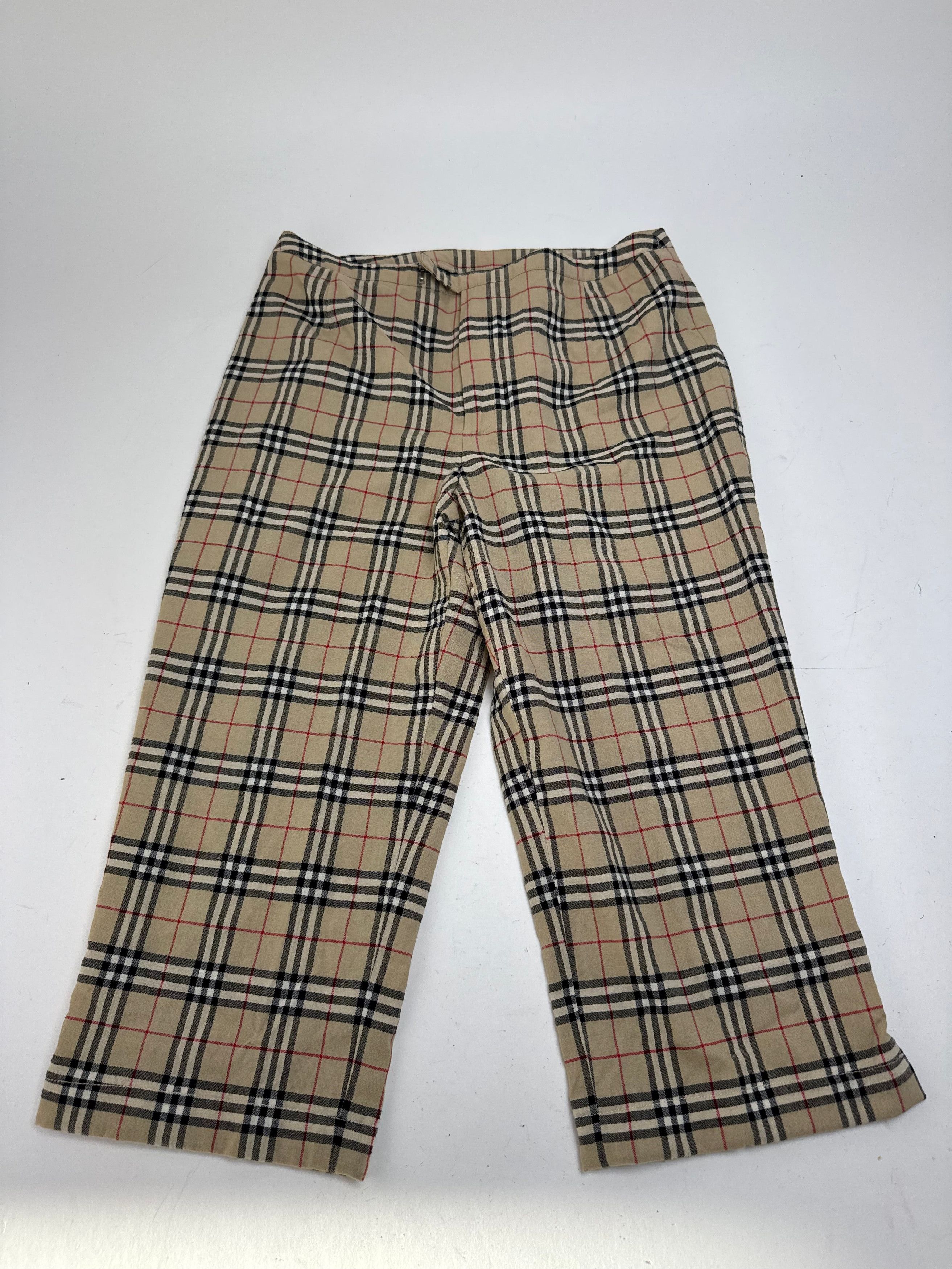 Burberry Vintage Nova Check 3/4 Pants M Size 27" / US 4 / IT 40 - 1 Thumbnail