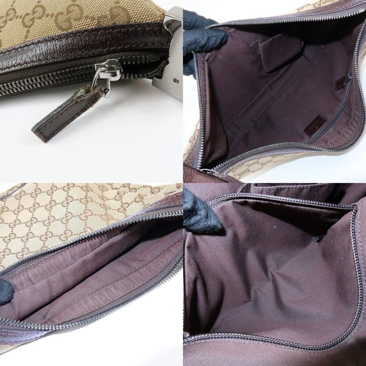 Gucci Gucci GG Canvas Shoulder Bag Beige Size ONE SIZE - 7 Thumbnail