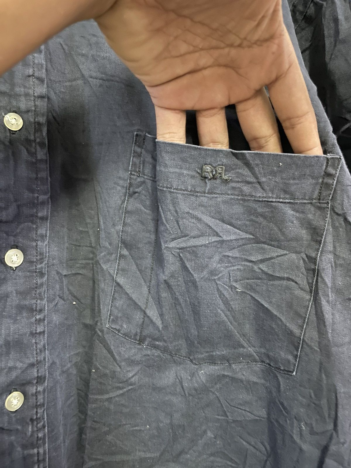 RRL Ralph Lauren RR RALPH LAUREN BUTTON UP SHIRT Size US L / EU 52-54 / 3 - 3 Thumbnail