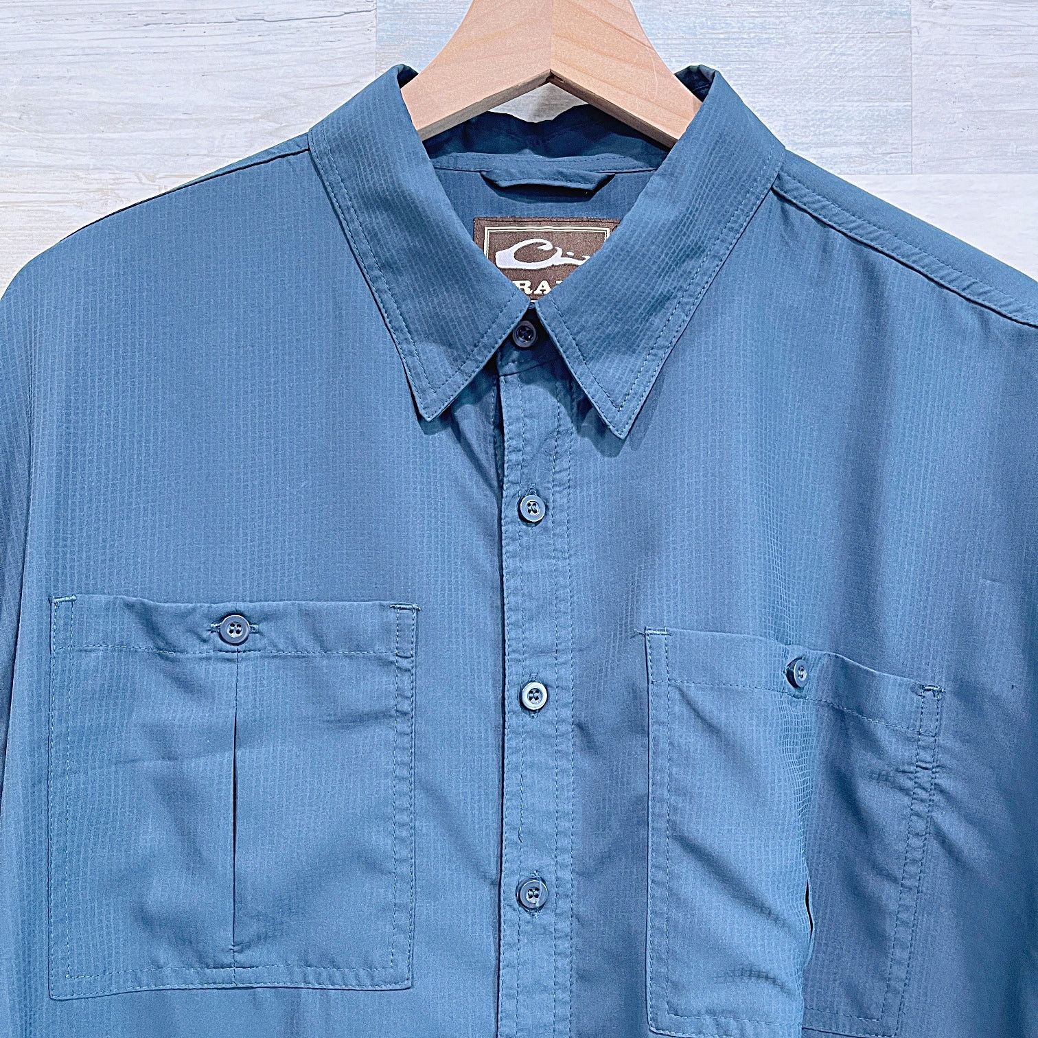 Drake Drake Performance Fishing Shirt Blue Long Sleeve Mens Medium Size US M / EU 48-50 / 2 - 2 Thumbnail