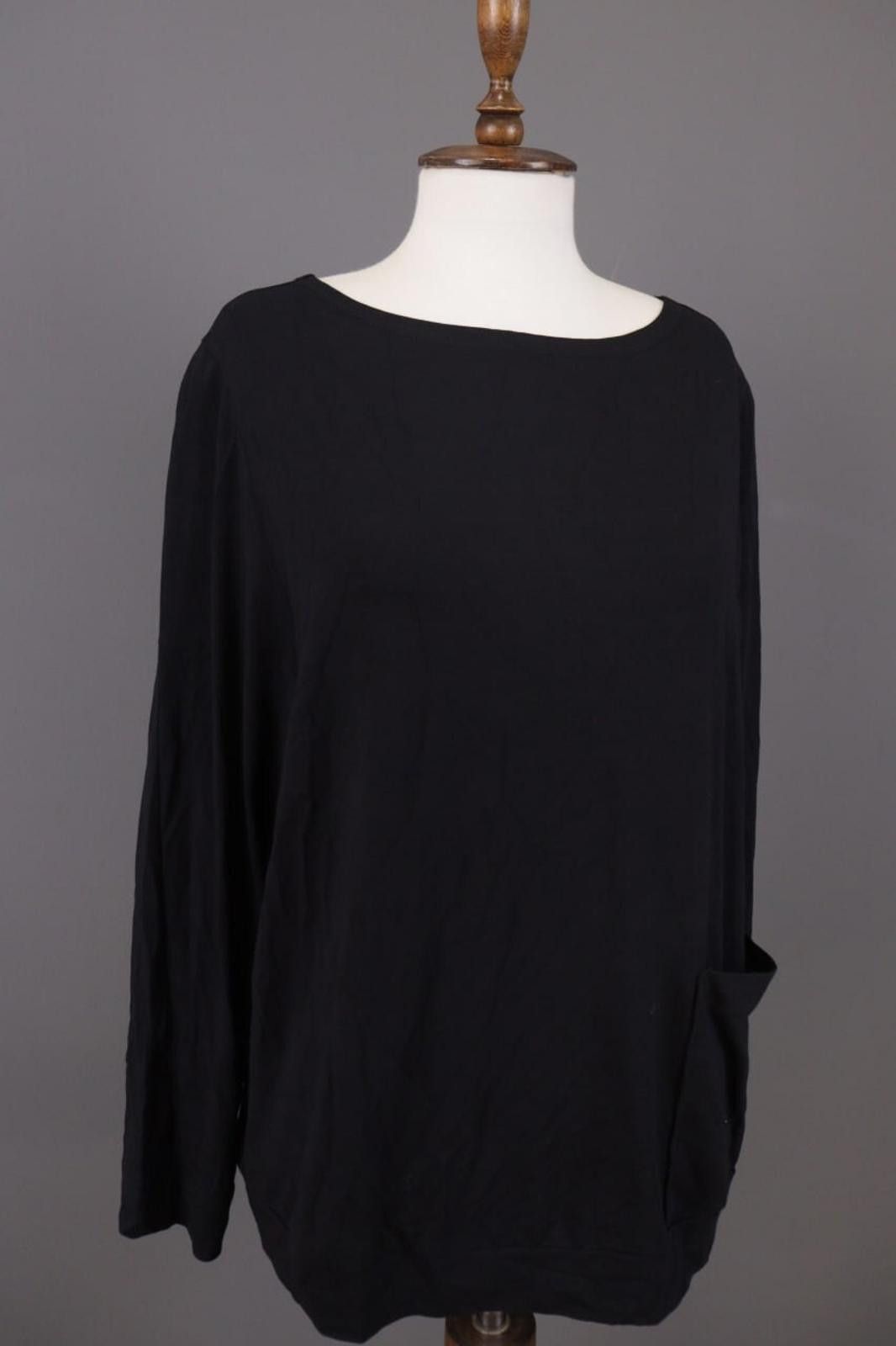 Oska Black Lagenlook Long Sleeve Tunic Dress Size 2 Dresses