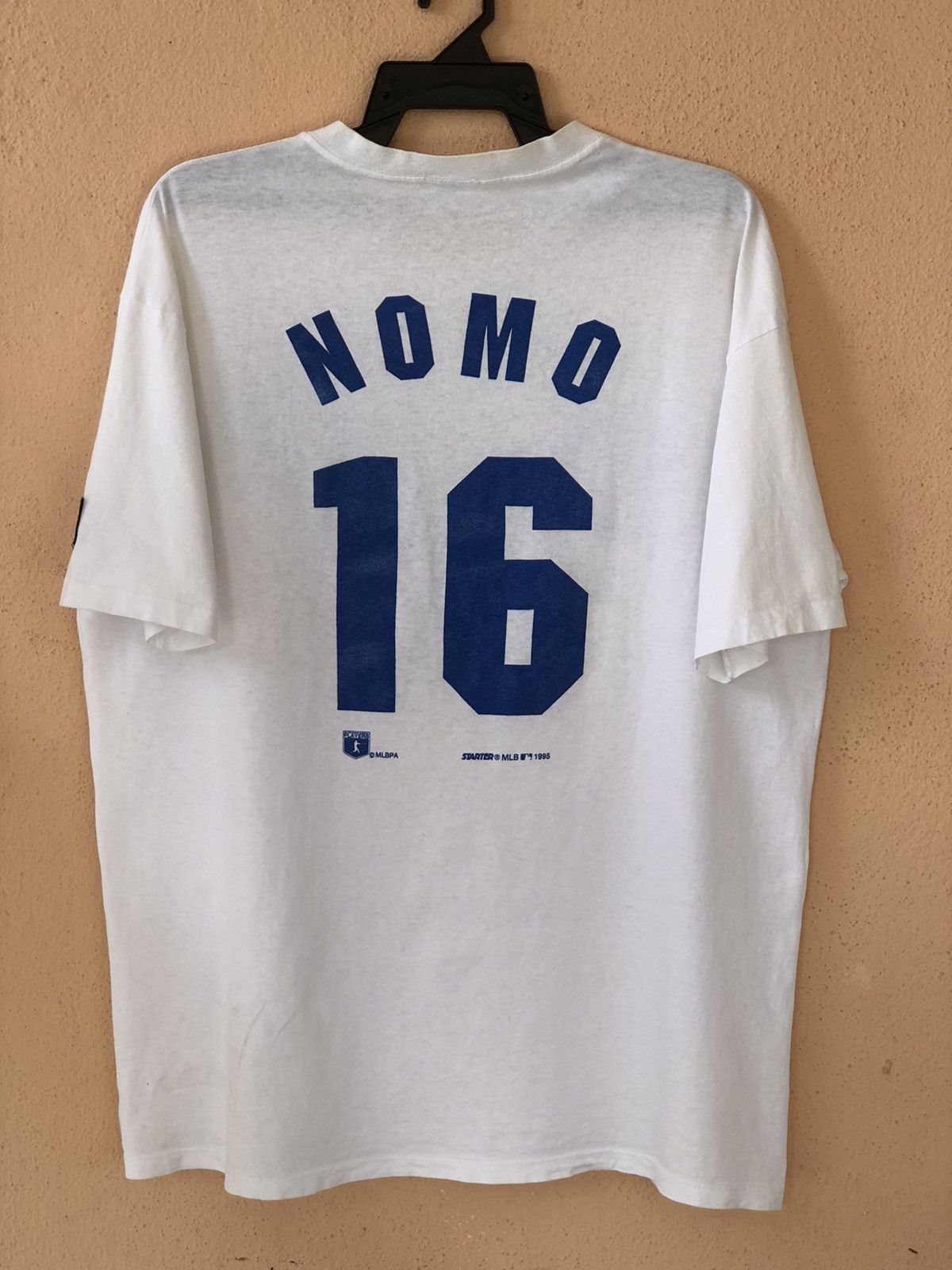 MLB × Vintage Vintage 90s Dodgers NOMO 16 MLB STARTER Tee Size US XL / EU 56 / 4 - 14 Thumbnail