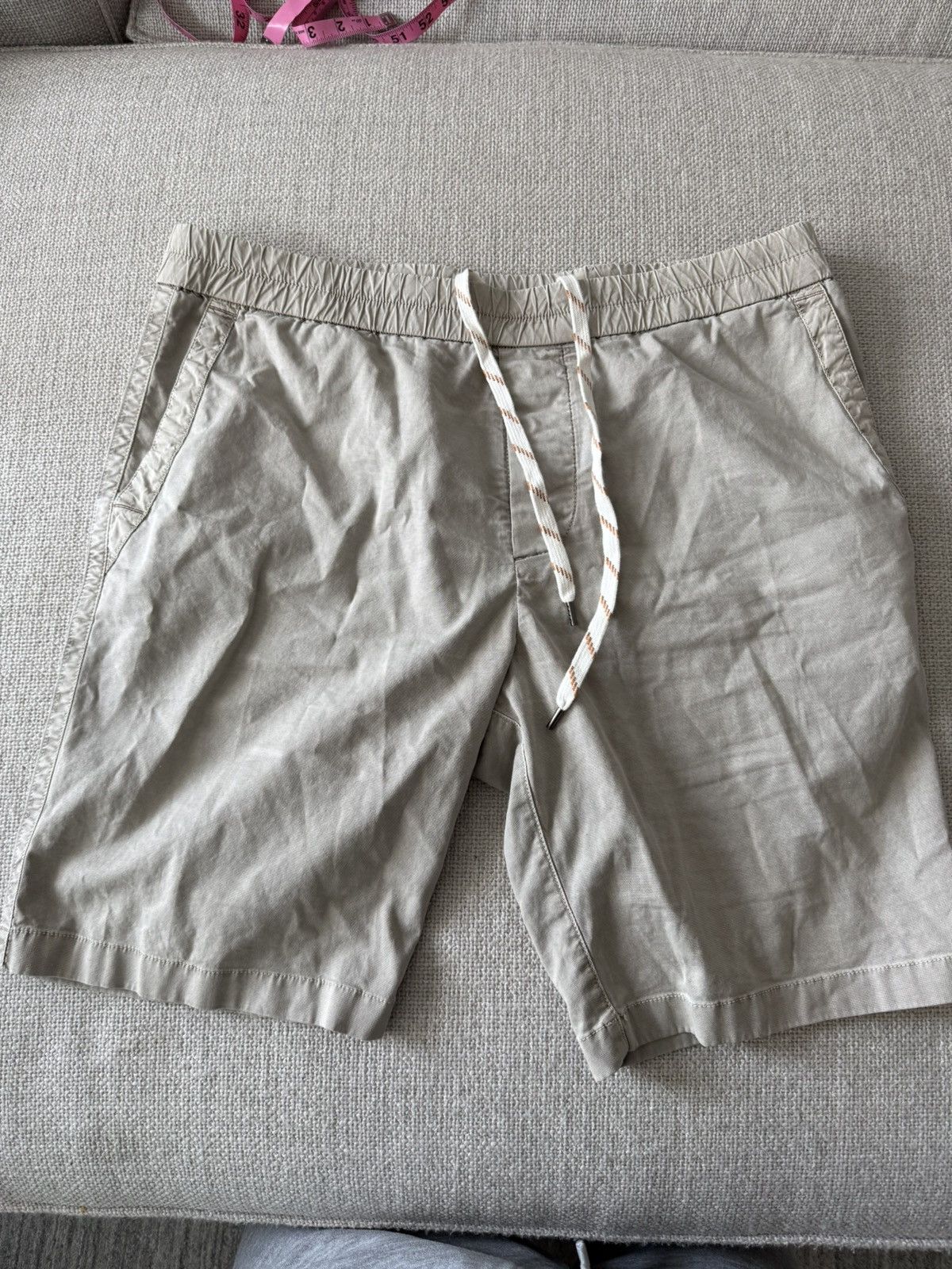 James Perse James Perse Standard Drawstring Short — Stone/Khaki Size US 32 / EU 48 - 1 Thumbnail