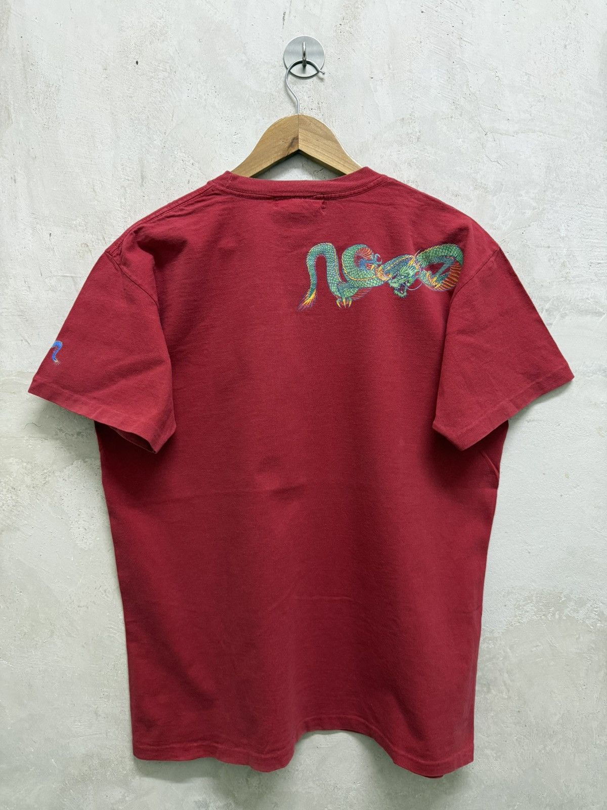 Vintage Vintage 90’s Hotei Dragon Graphics Skateboards Tees Size US L / EU 52-54 / 3 - 1 Thumbnail