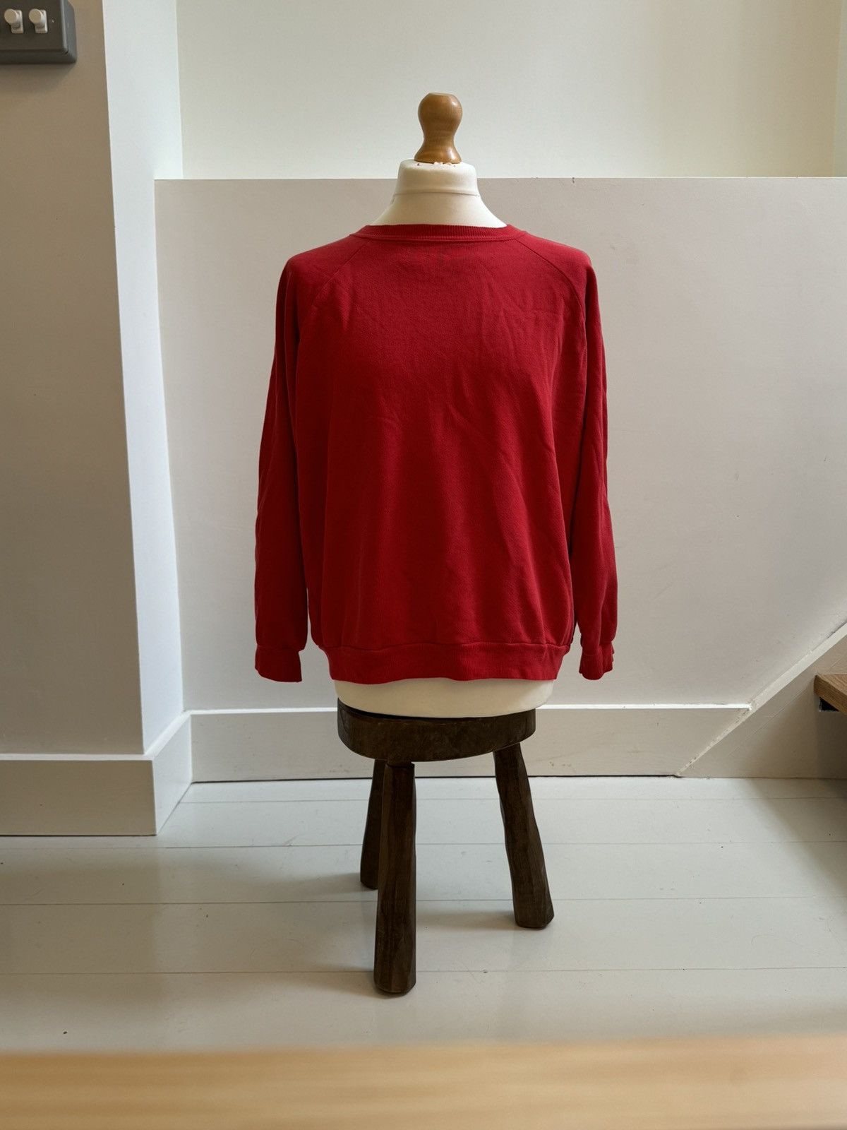 Vintage Vintage 90s Made In USA Red Long Sleeve Tee Size US L / EU 52-54 / 3 - 2 Thumbnail